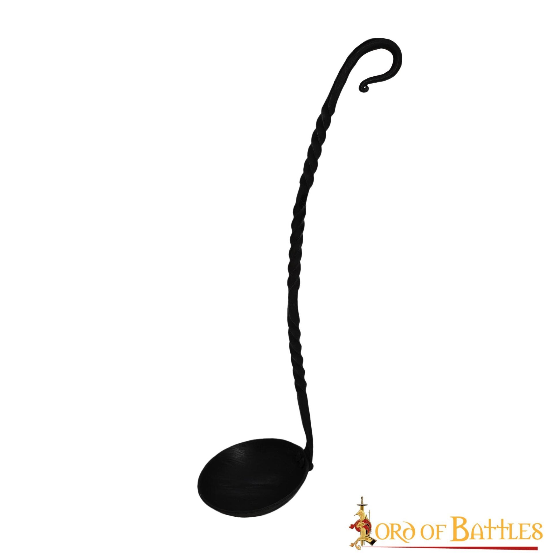 Imagen única de: Cazo de Hierro Medieval Vikingo Forjado a Mano Equipo de Campamento Funcional