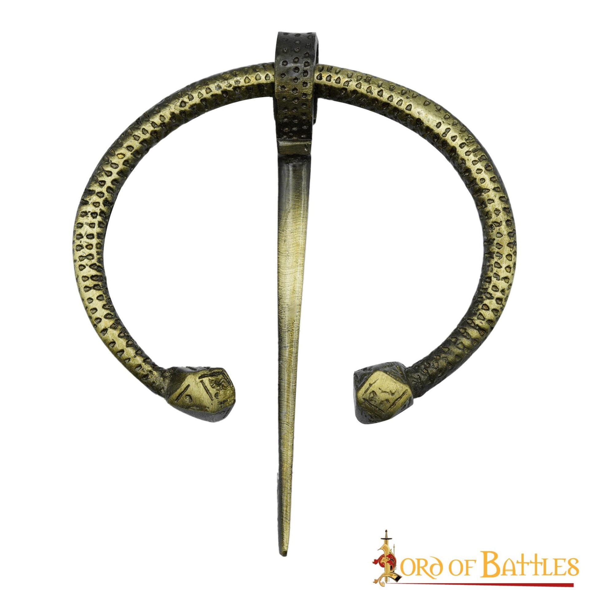 Imagen única de: Broche Penannular de Latón Antiguo - Capa Vikinga