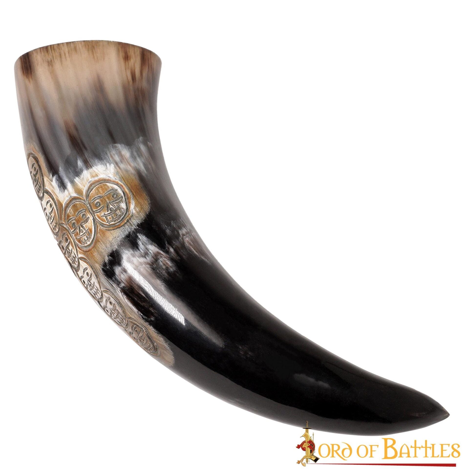 Imagen única de: Viking Drinking Horn 500 - 600 Ml Cuerno de Buey Auténtico Hecho a Mano