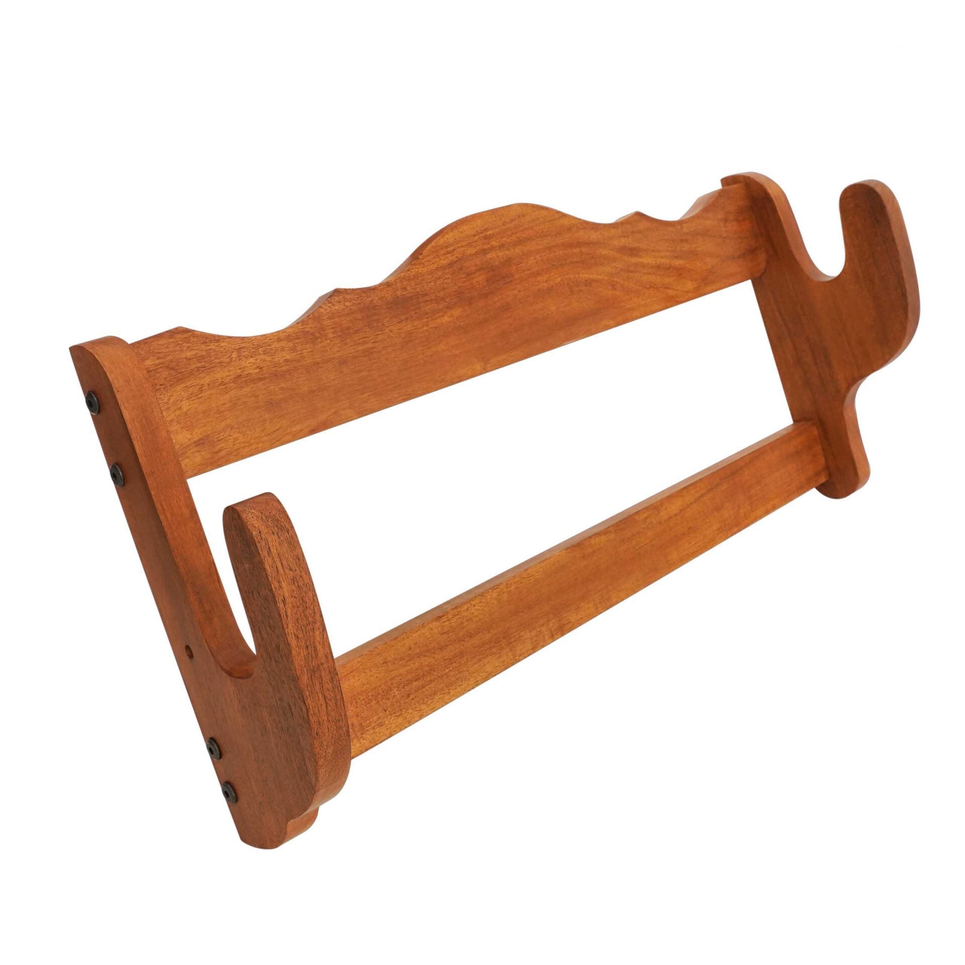 Imagen única de: Mythrojan Sólida Madera Dura Pistola Rifle Display Wall Mount Stand 24 "x5.1 "x11.2"