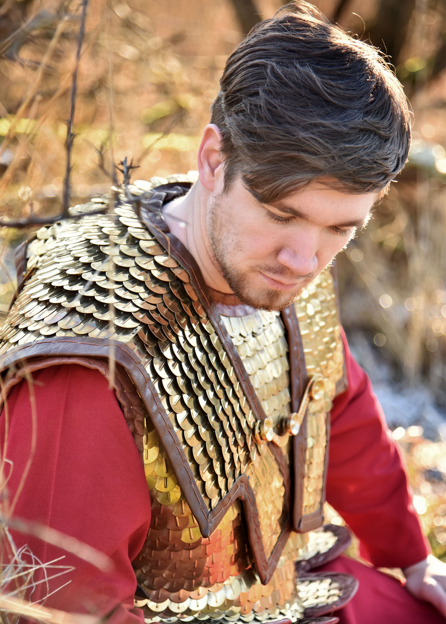 Imagen única de: Lorica Squamata, Armadura De Escamas Con Hombros Dobles, Latón