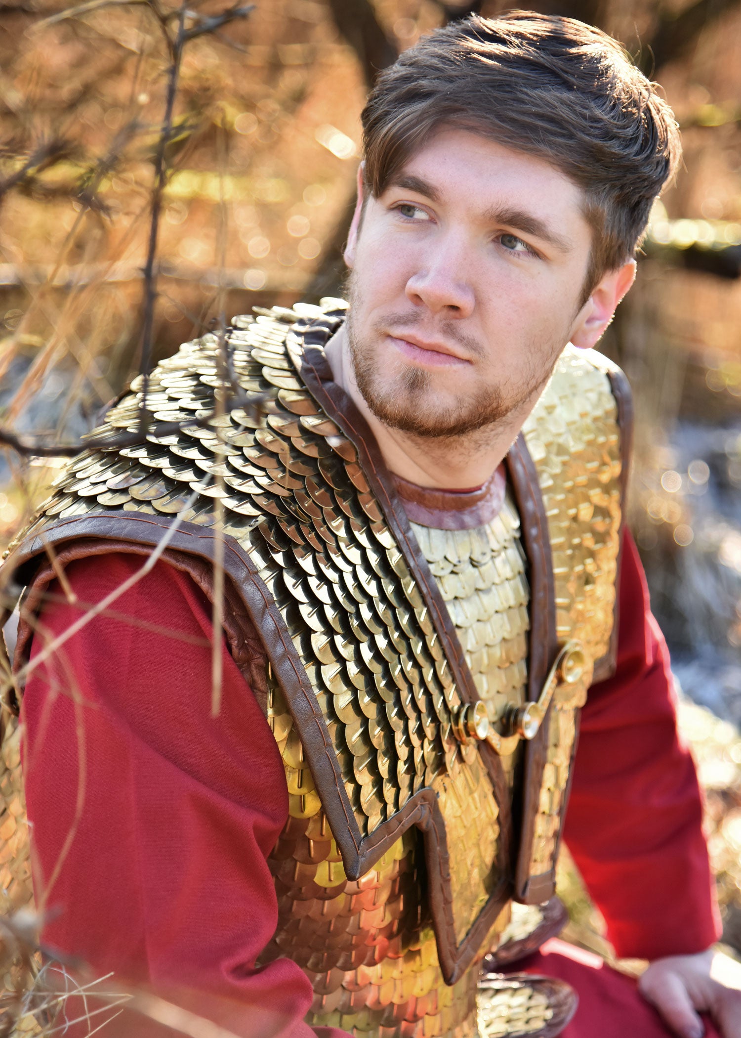 Imagen única de: Lorica Squamata, Armadura De Escamas Con Hombros Dobles, Latón