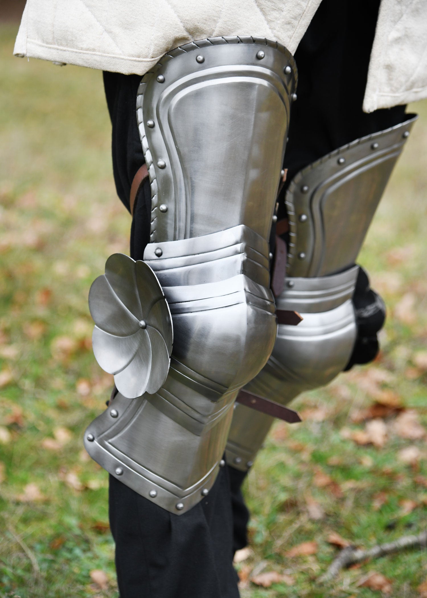 Imagen única de: Protectores De Piernas Góticos, Par, Acero De 1,2 Mm