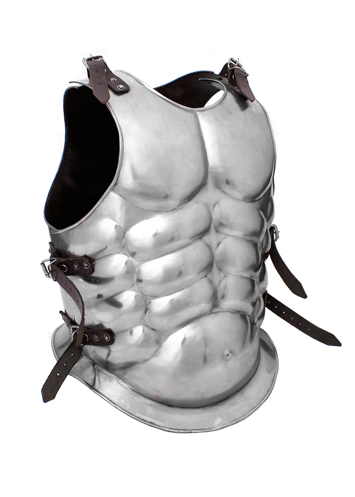 Armadura Muscular Para El Pecho Y La Espalda, Acero De 1,2 Mm, Pulido - Tienda Medieval.