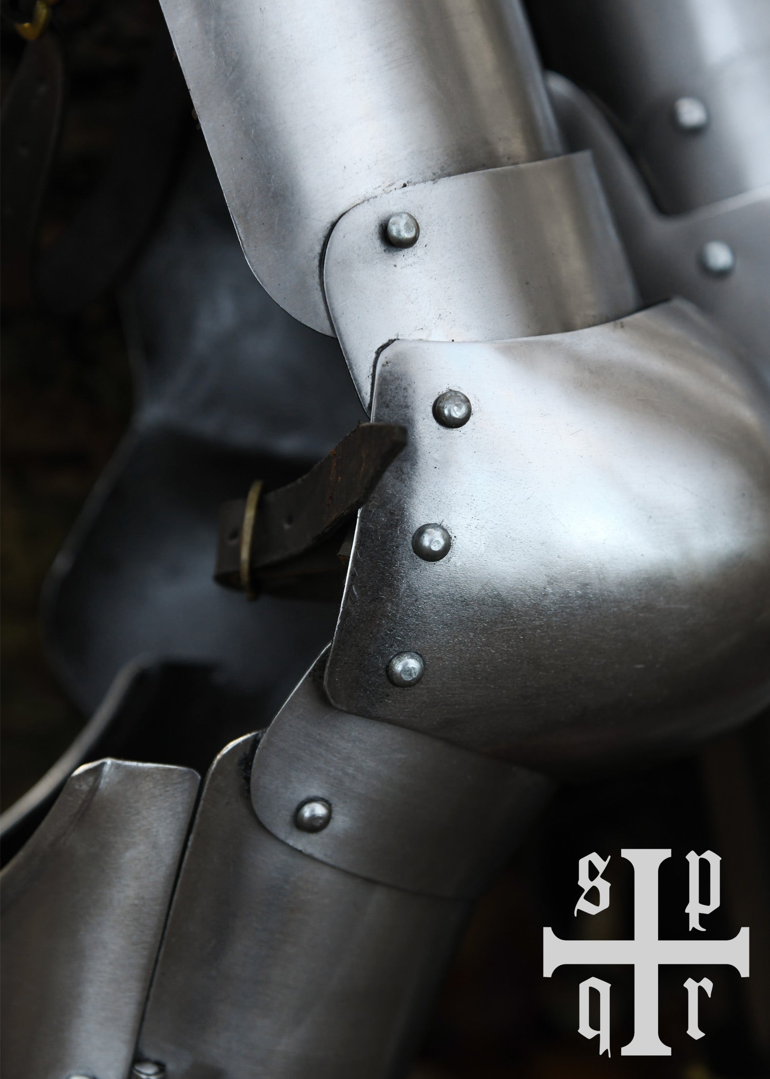 Imagen única de: Armadura Medieval Con Coderas, Siglo Xiv, Acero De 1,6 Mm