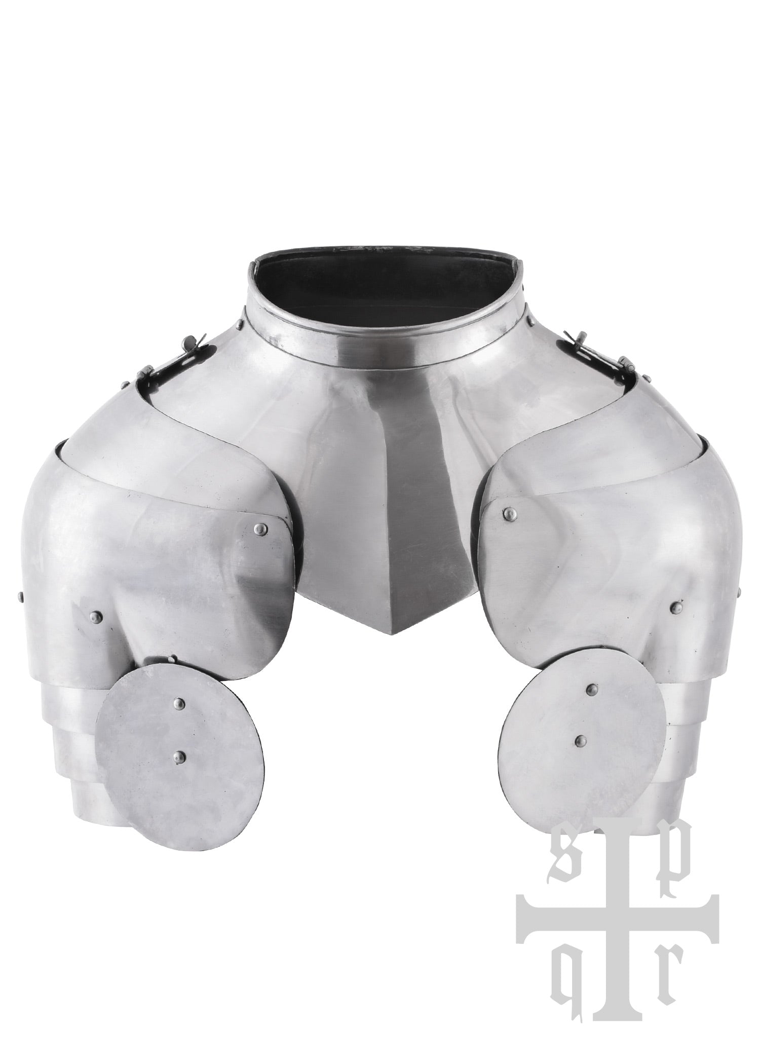 Imagen única de: Gorjal Medieval Con Axilas, Siglo Xiv, Acero De 1,6 Mm