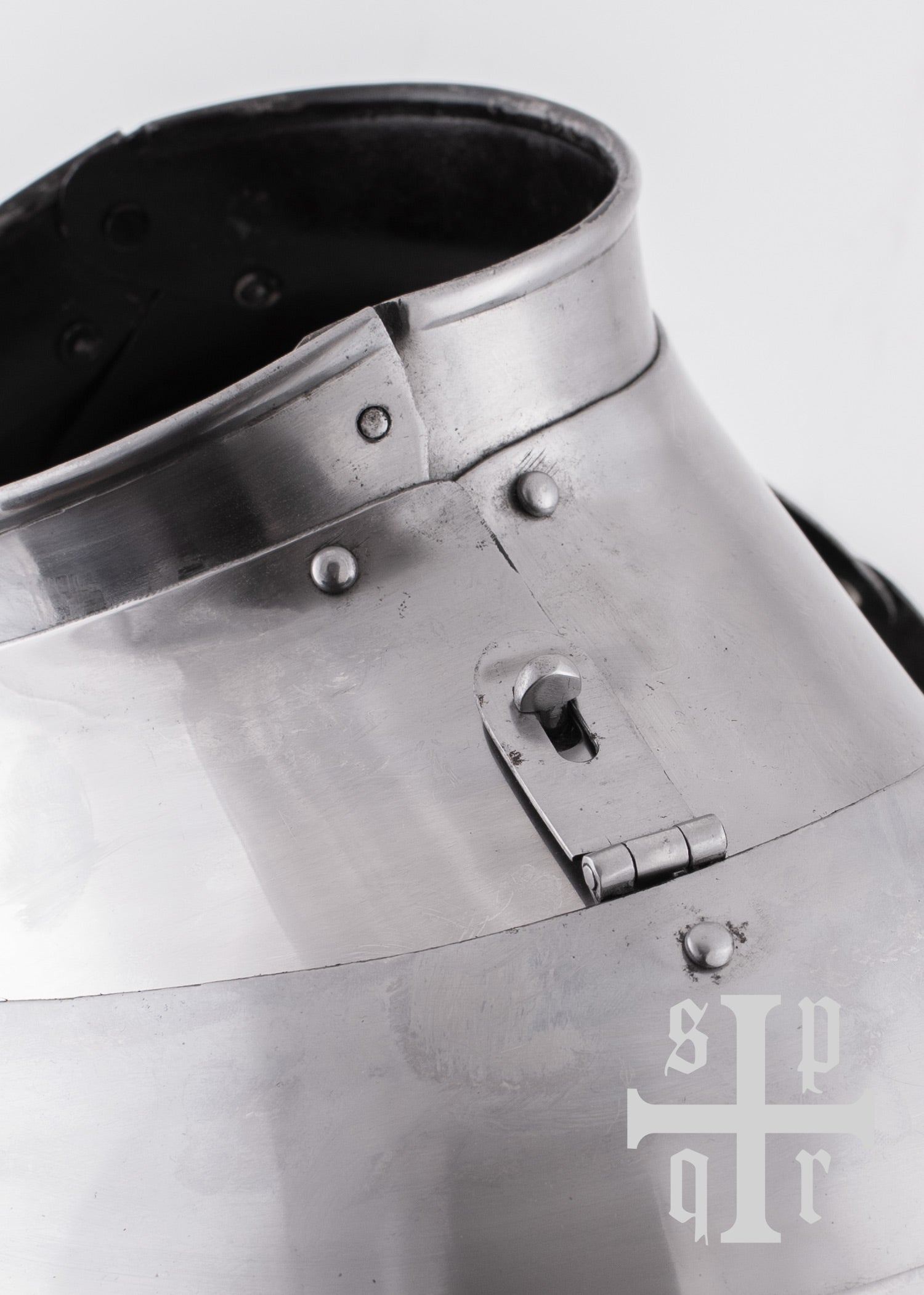 Imagen única de: Gorjal Medieval Con Axilas, Siglo Xiv, Acero De 1,6 Mm