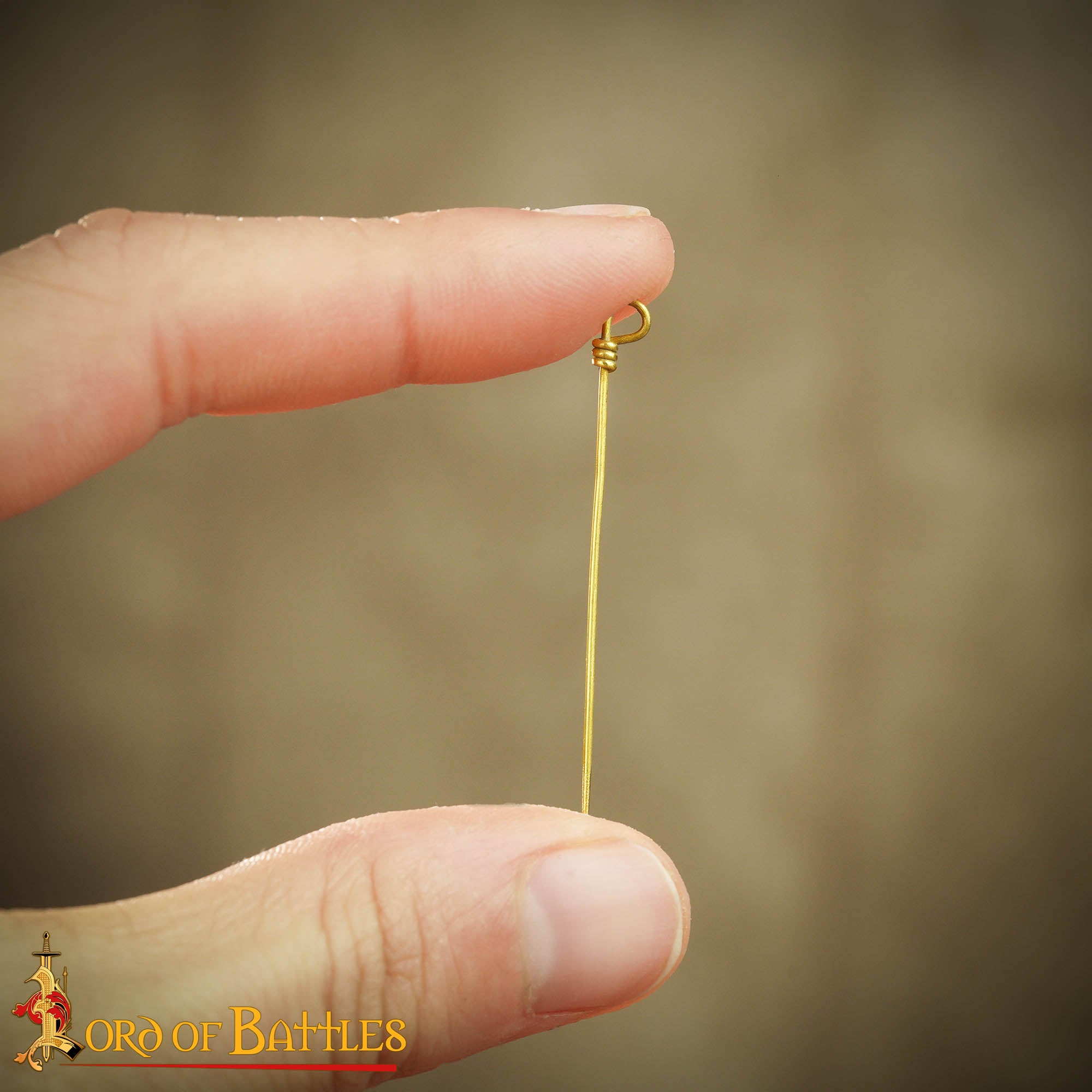 Imagen única de: Juego de Alfileres de Coser Medievales de Latón - Juego de 6 Alfileres