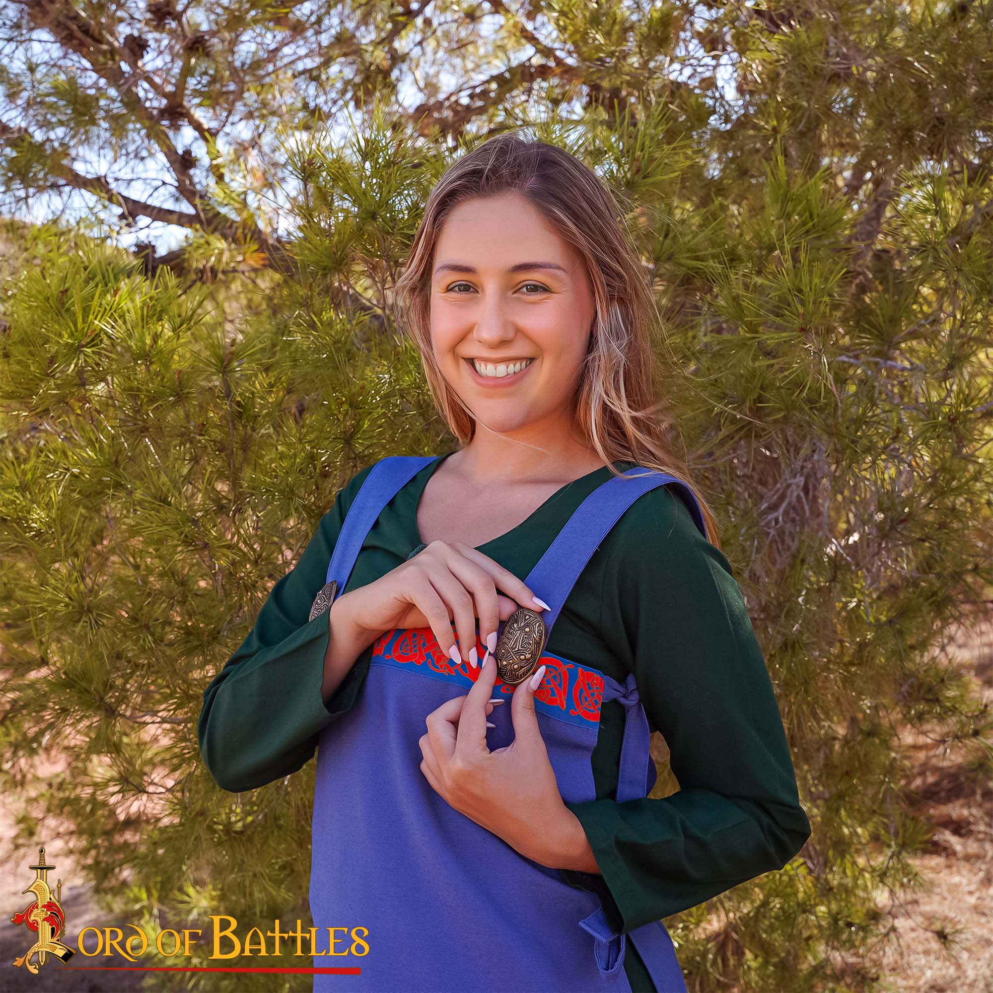 Imagen única de: Broche de Tortuga de Bronce Vikingo de los Siglos Ix-x - Alfiler de Escudo Oval Fundido a la Cera Perdida