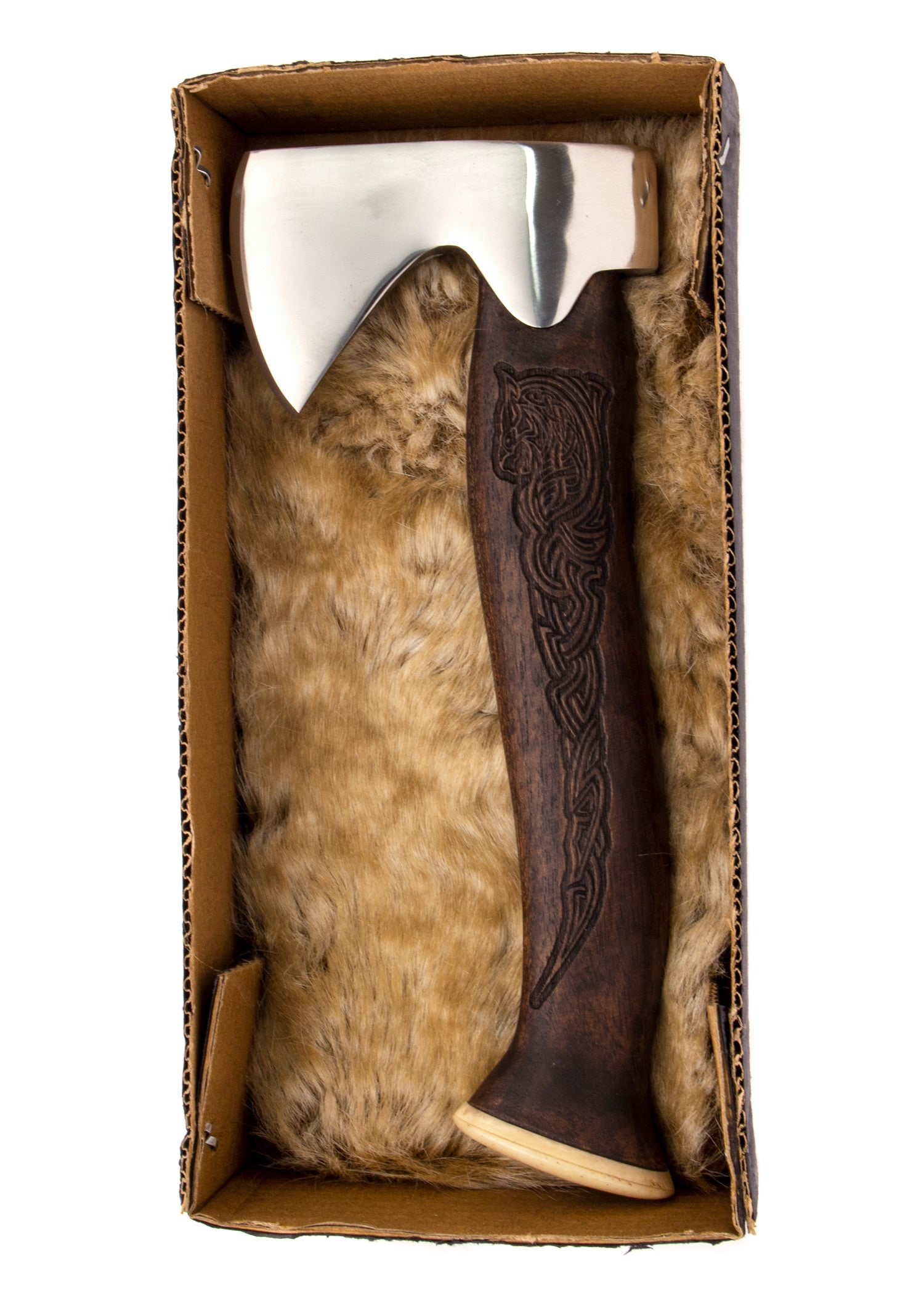 Imagen única de: Hacha De Mano Vikinga Pequeña, Decorada