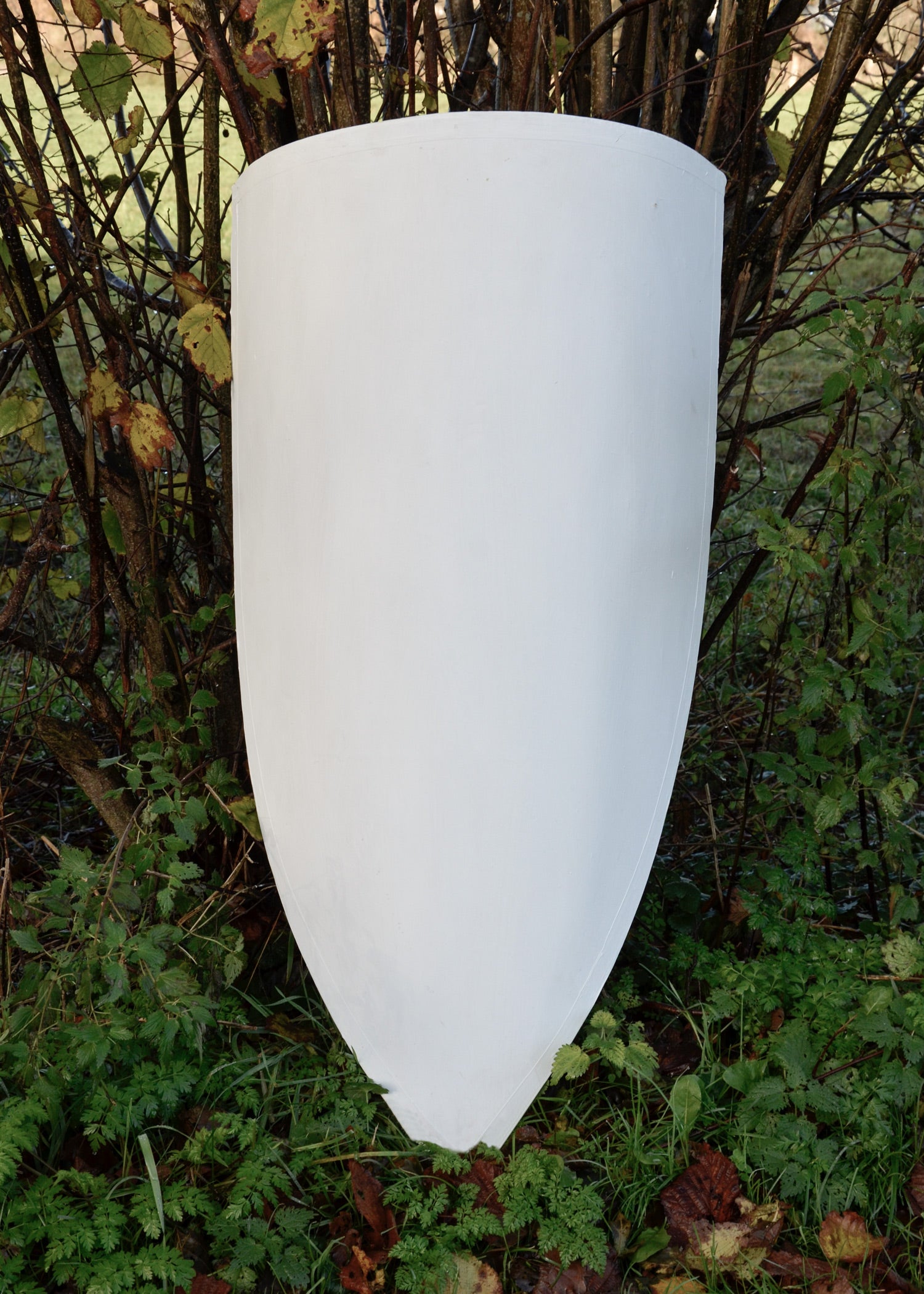 Imagen única de: Gran Escudo Heráldico De Madera, En Blanco Para Pintar