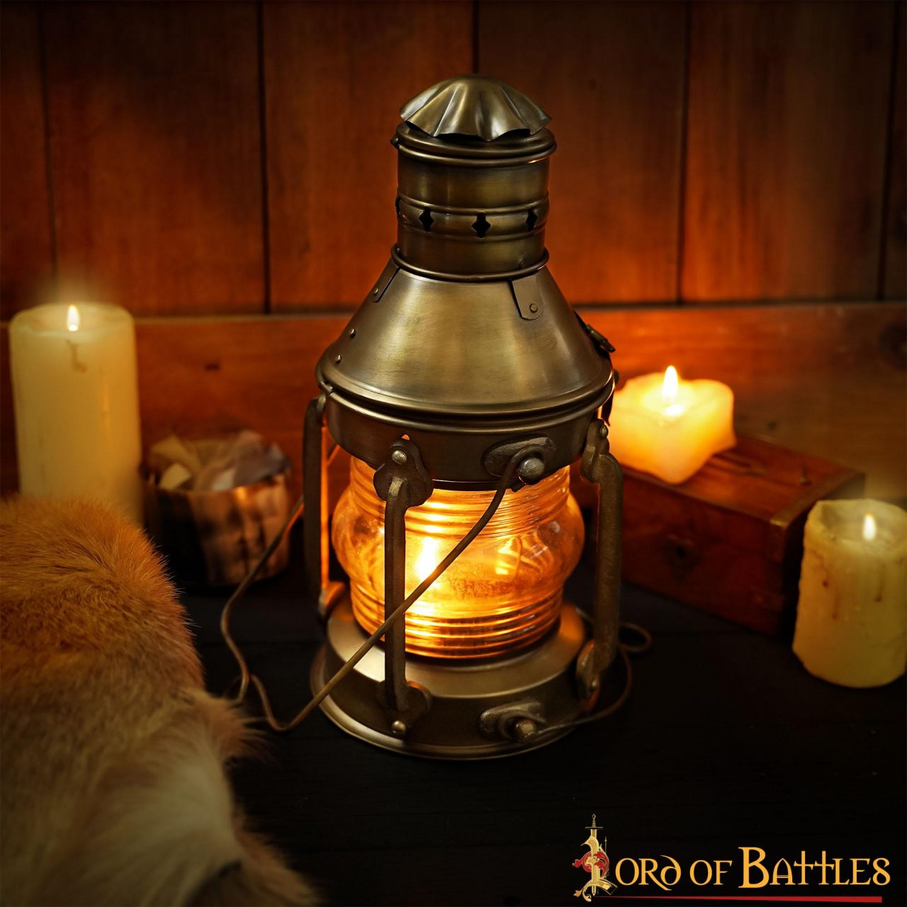 Imagen única de: Linterna de Aceite Rústica Vintage Retro Pure Brass