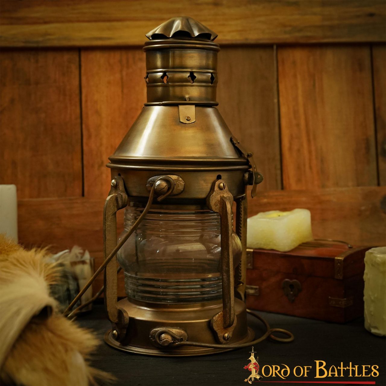 Imagen única de: Linterna de Aceite Rústica Vintage Retro Pure Brass