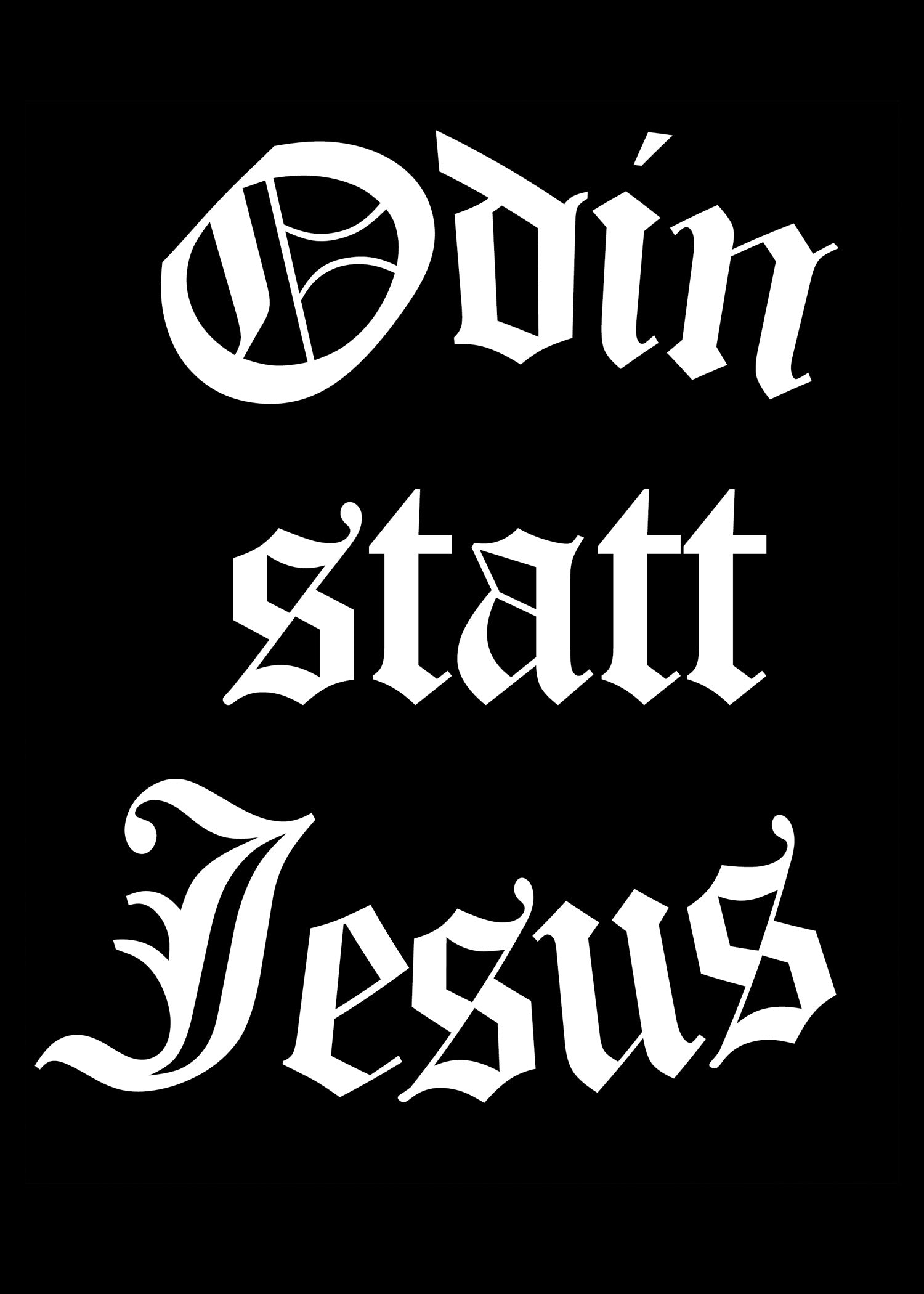 Imagen única de: Camiseta Odín En Lugar De Jesús