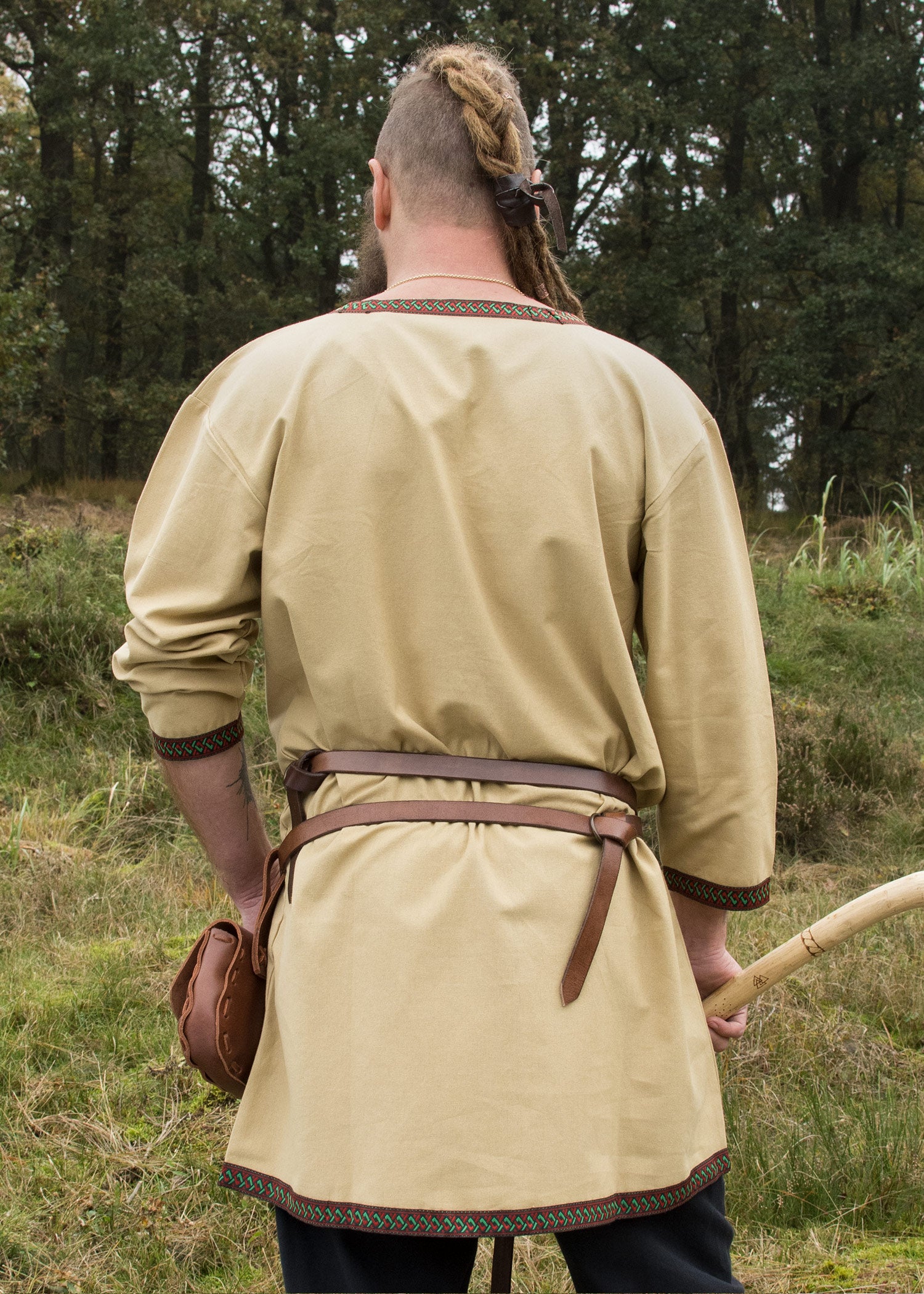 Imagen única de: Túnica Vikinga De Algodón, Beige
