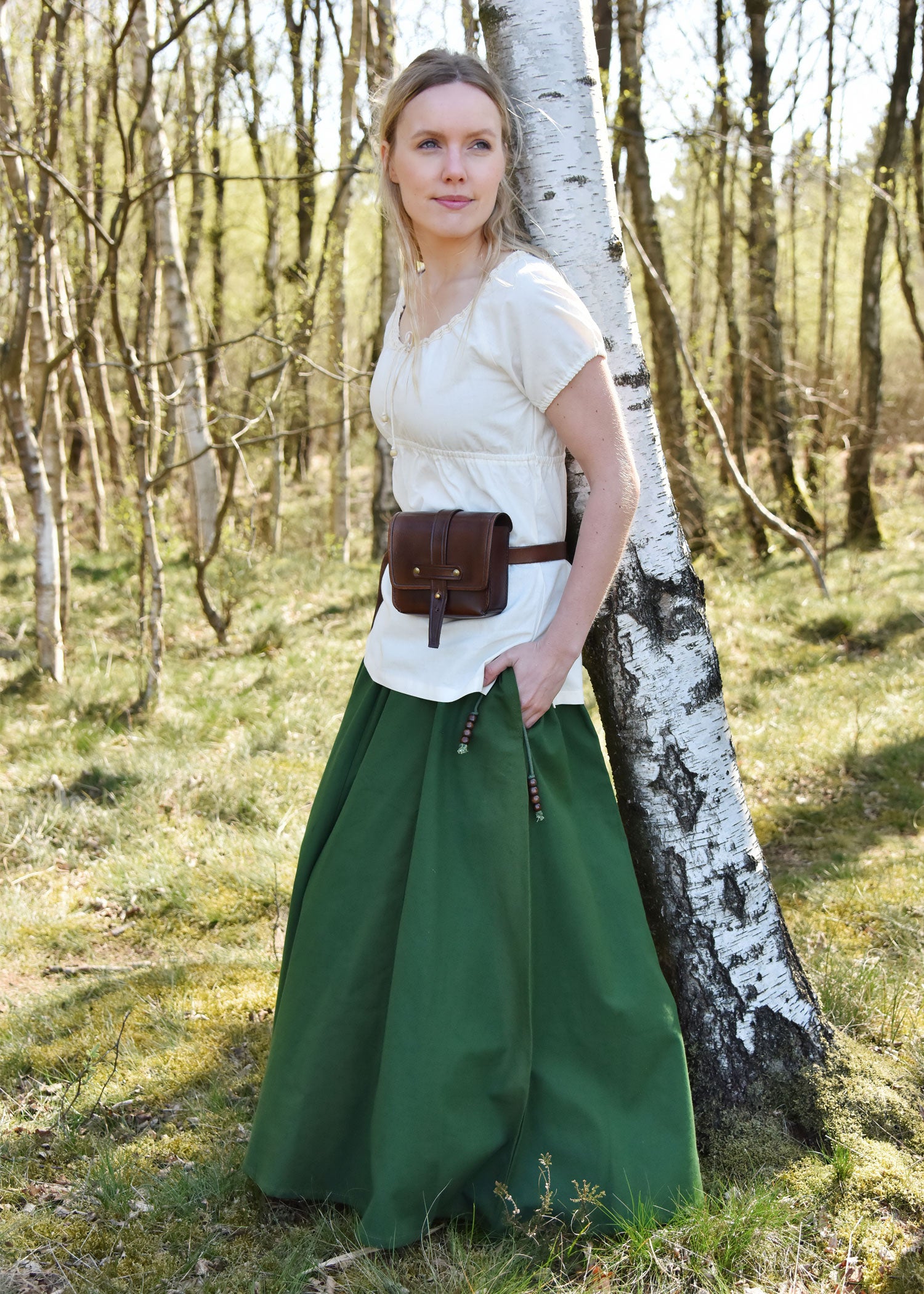 Imagen única de: Falda Medieval, De Vuelo, Verde