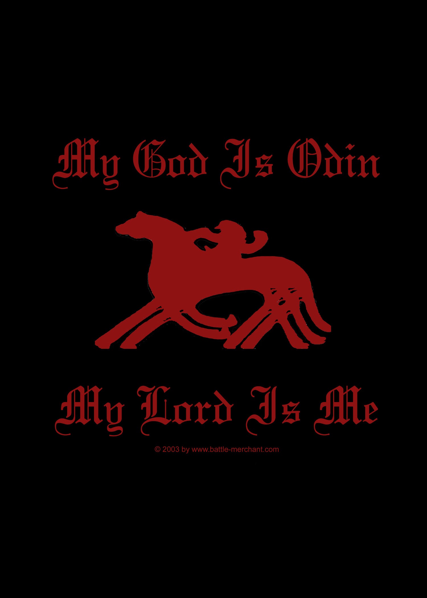 Imagen única de: Camiseta Mi Dios Es Odin