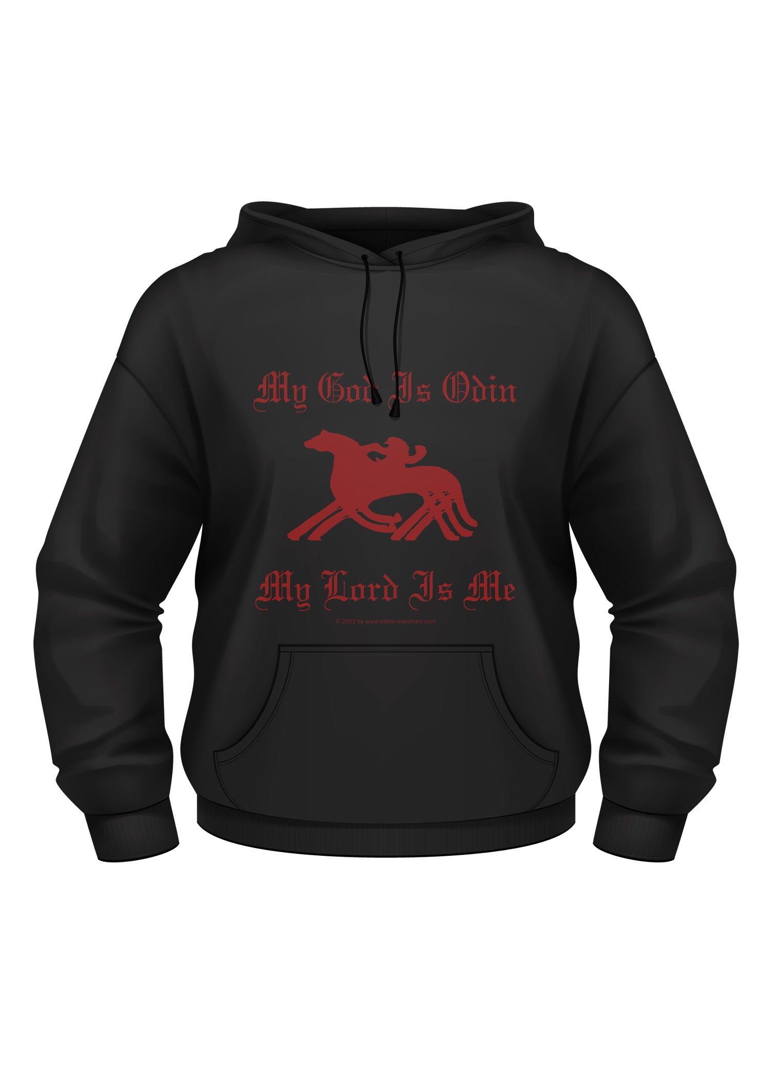 Imagen única de: Sudadera Con Capucha: Mi Dios Es Odin