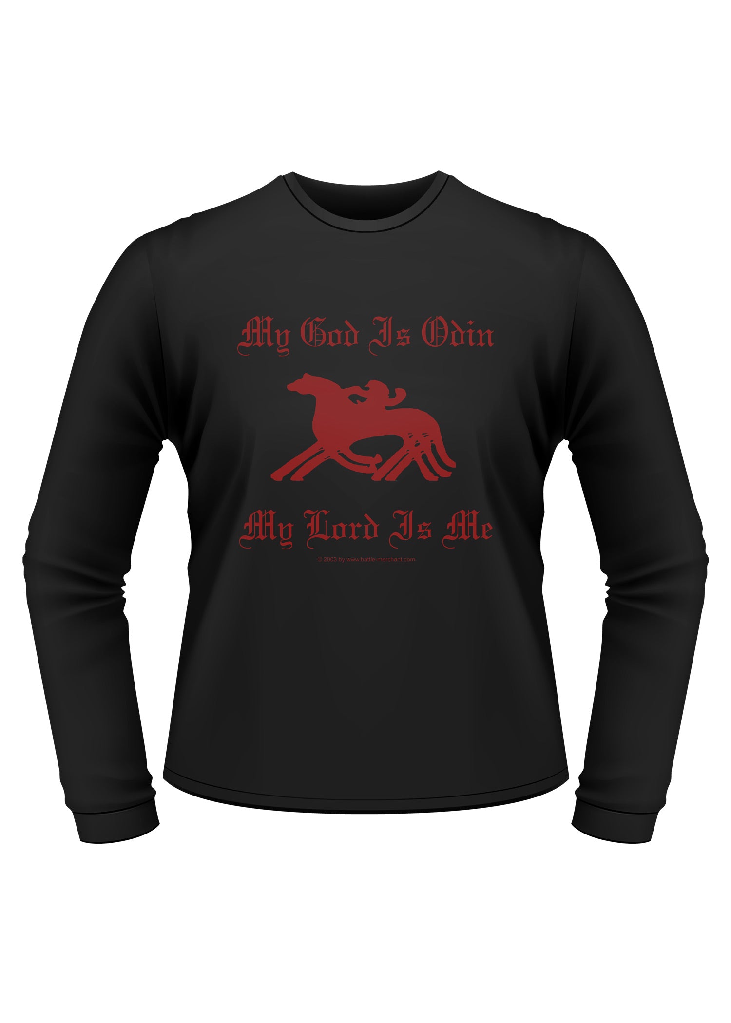 Imagen única de: Camisa De Manga Larga: Mi Dios Es Odin