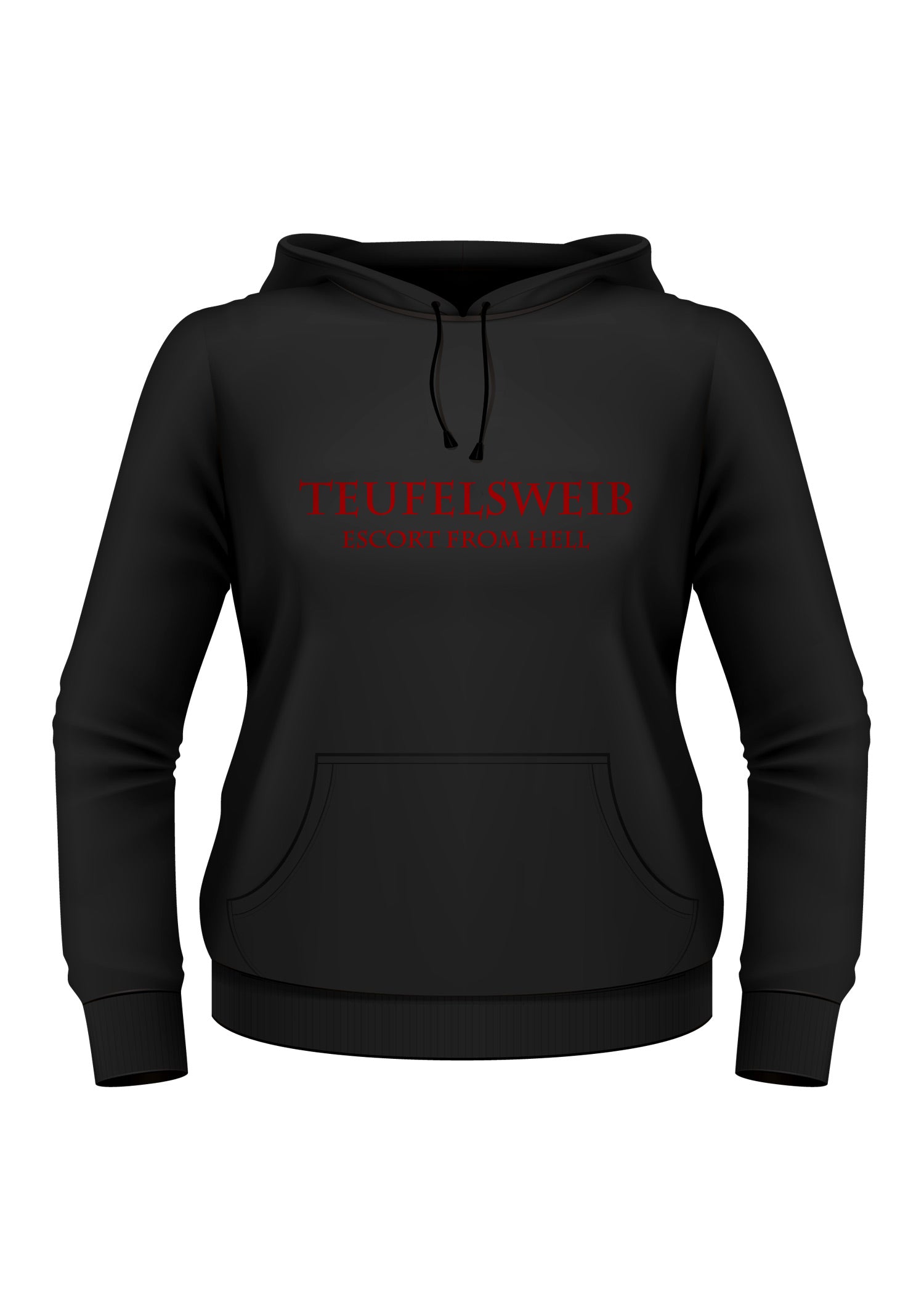 Imagen única de: Sudadera Con Capucha Girlie: Mujer Diablo - Escolta Del Infierno