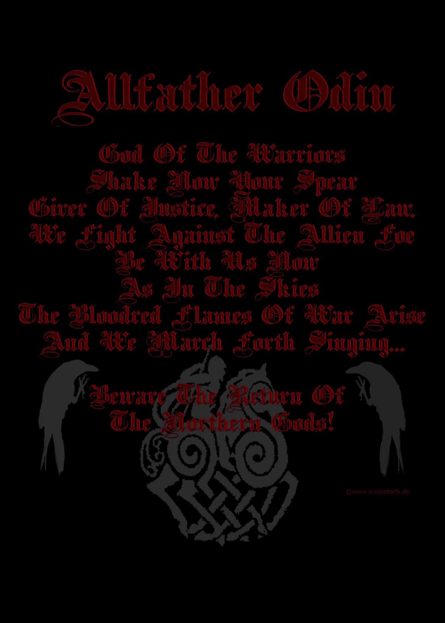 Imagen única de: Camiseta Cuidado Con El Regreso De... Odin