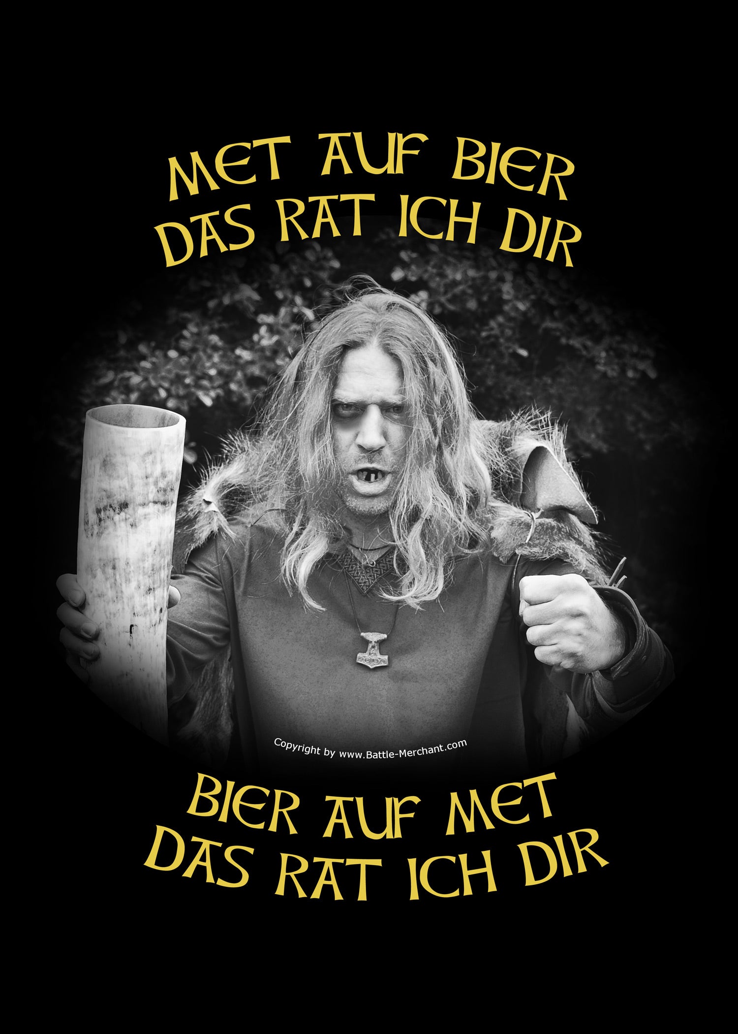 Imagen única de: Camiseta - Hidromiel Con Cerveza - Eso Es Lo Que Te Aconsejo