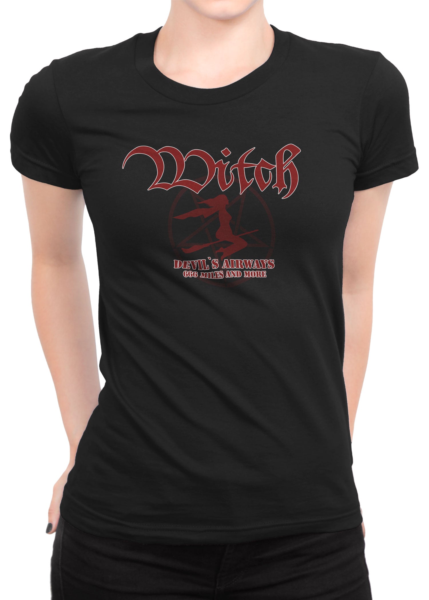 Imagen única de: Camisa Femenina: Bruja - Devil's Airways
