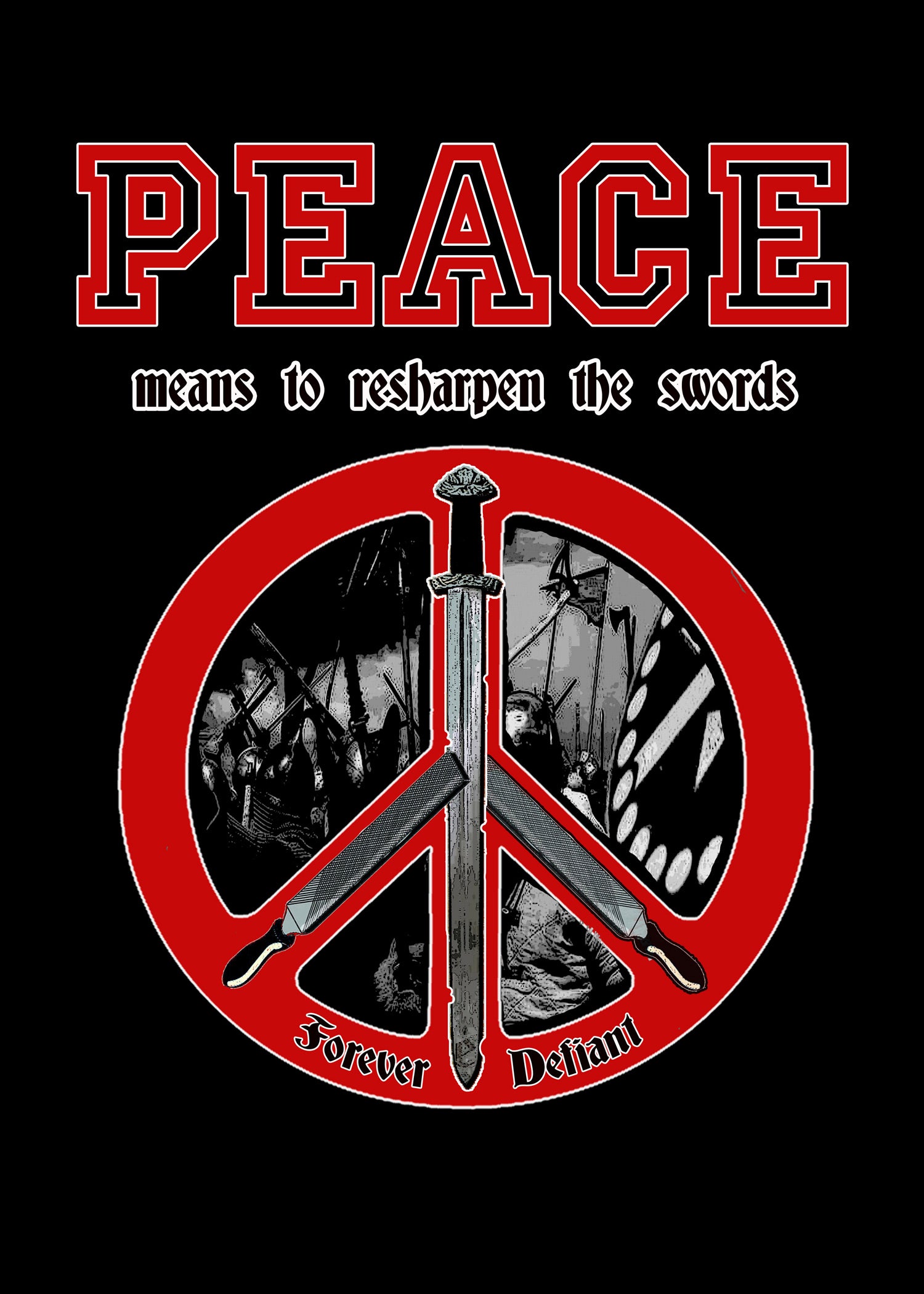 Imagen única de: Camiseta Paz - Significa Reafilar Las Espadas