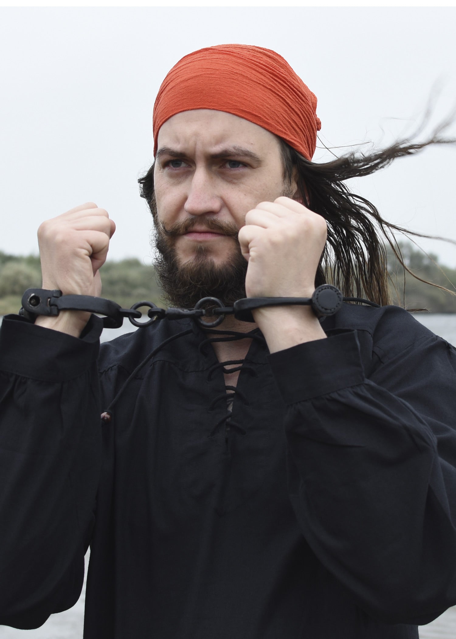 Imagen única de: Camisa Medieval Ludwig, Negra