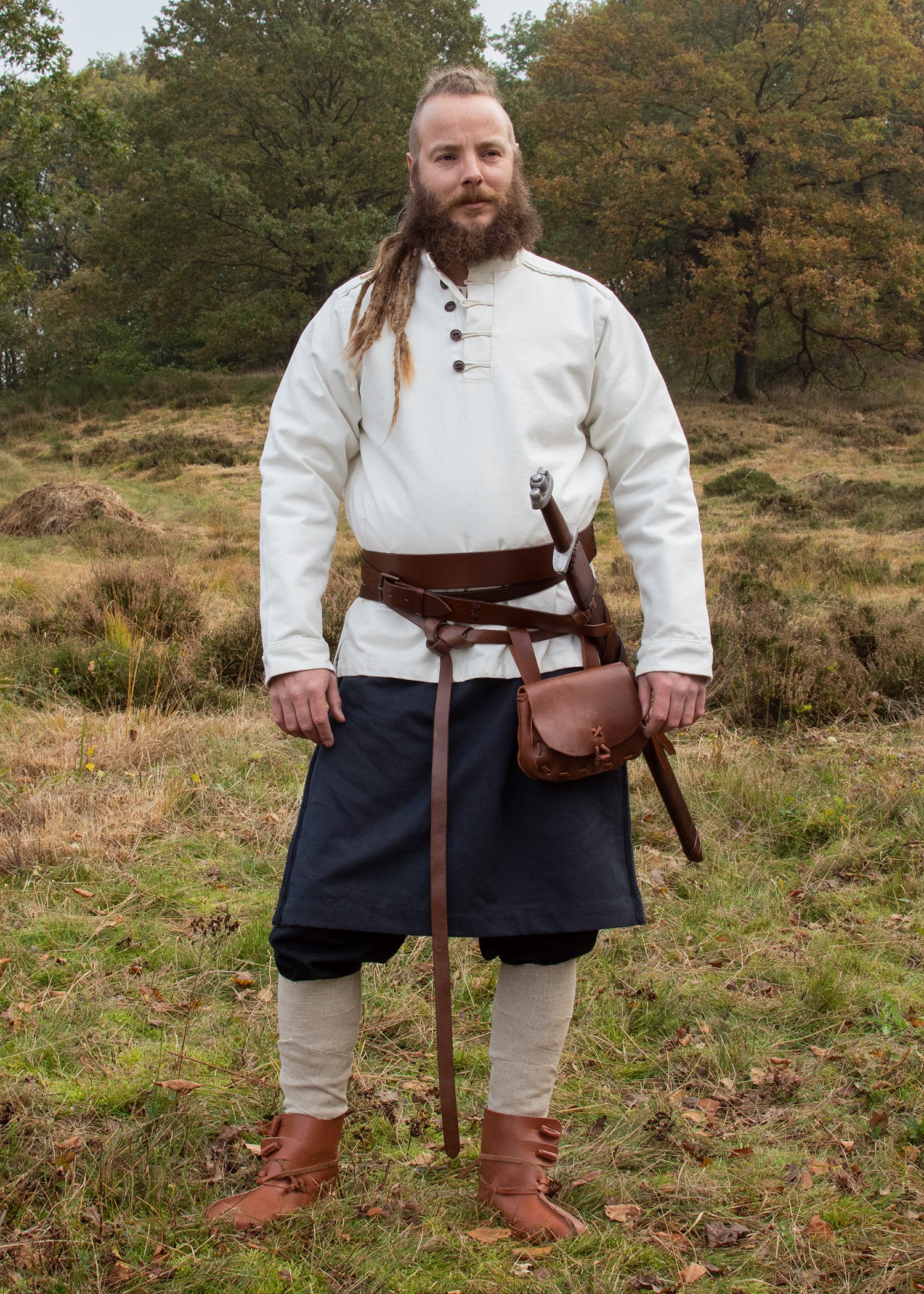 Imagen única de: Camisa Medieval Sin Cordones Wille, Natural