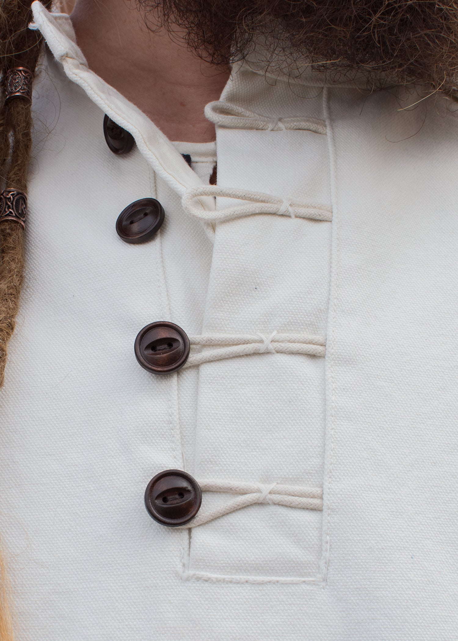 Imagen única de: Camisa Medieval Sin Cordones Wille, Natural