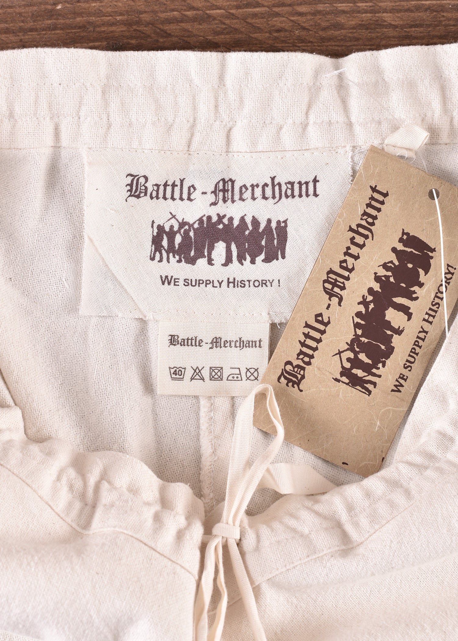Imagen única de: Pantalón Medieval Sencillo Hagen, Natural