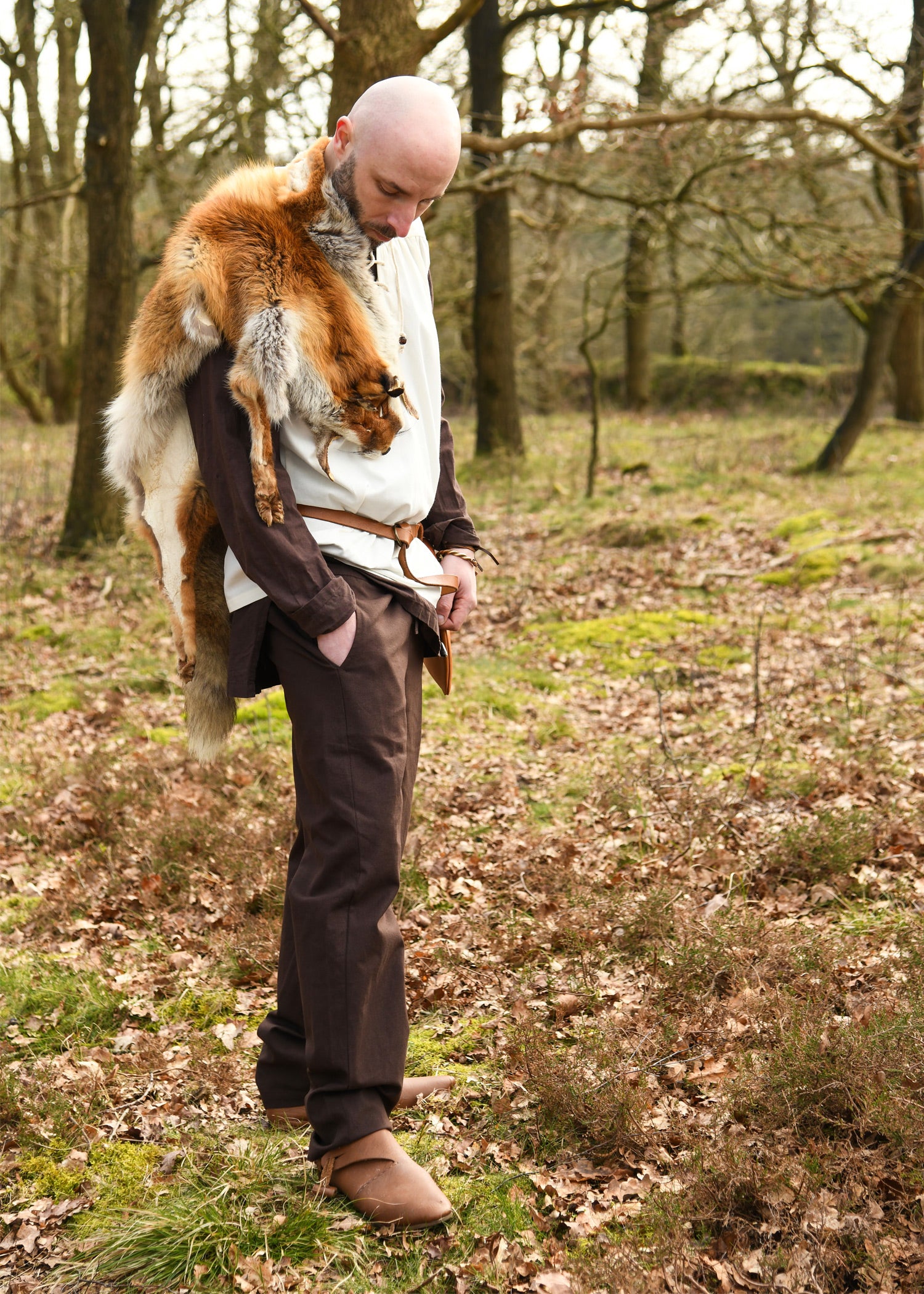 Imagen única de: Pantalón Medieval Sencillo Hagen, Marrón
