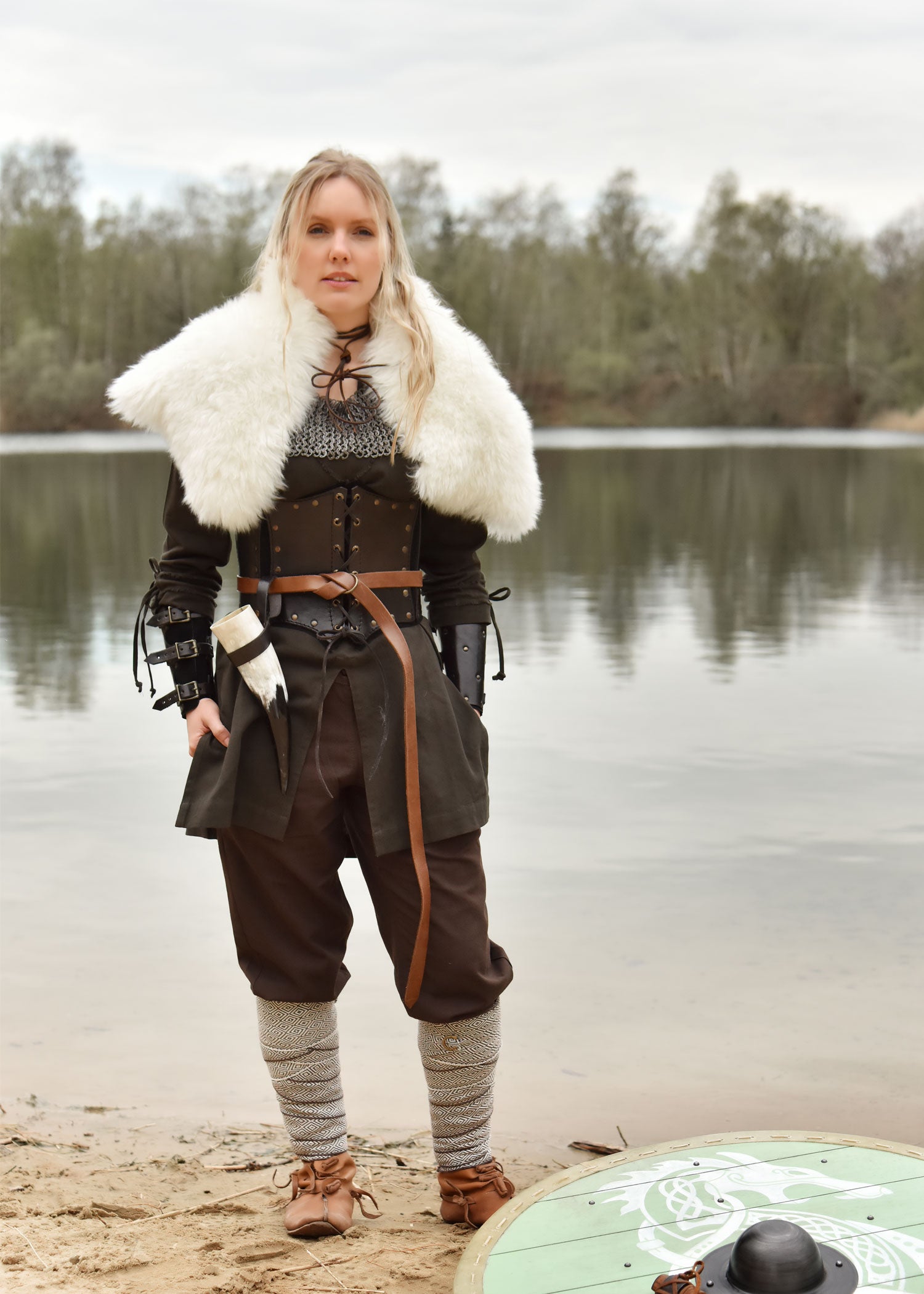 Imagen única de: Pantalón Medieval Sencillo Hagen, Marrón