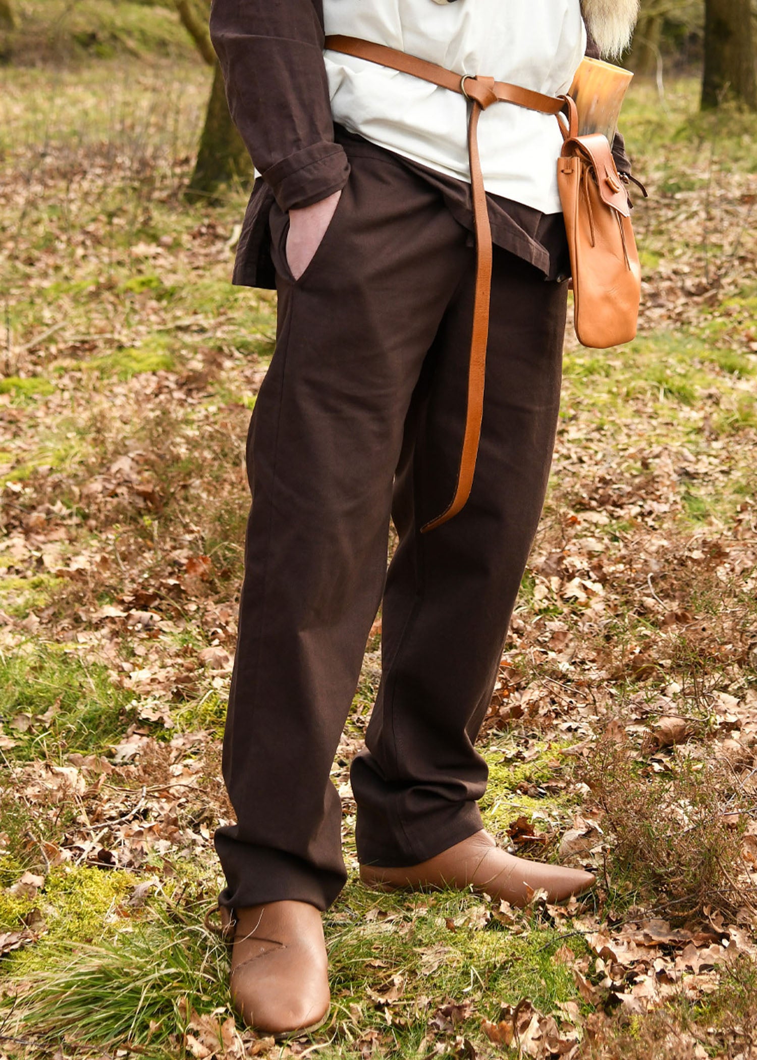 Imagen única de: Pantalón Medieval Sencillo Hagen, Marrón