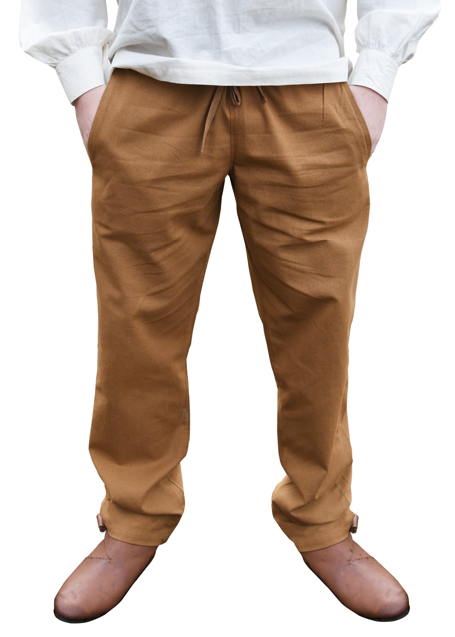 Imagen única de: Pantalón Medieval Sencillo Hagen, Beige Marrón