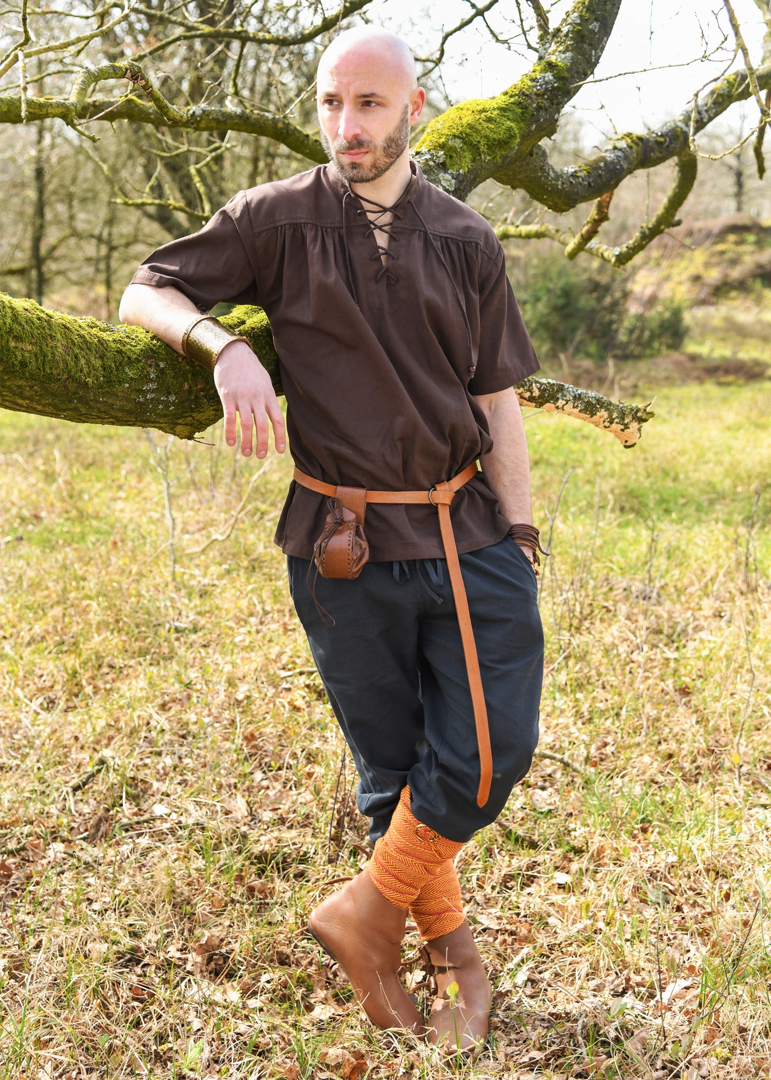 Imagen única de: Pantalón Medieval Sencillo Hagen, Azul Oscuro
