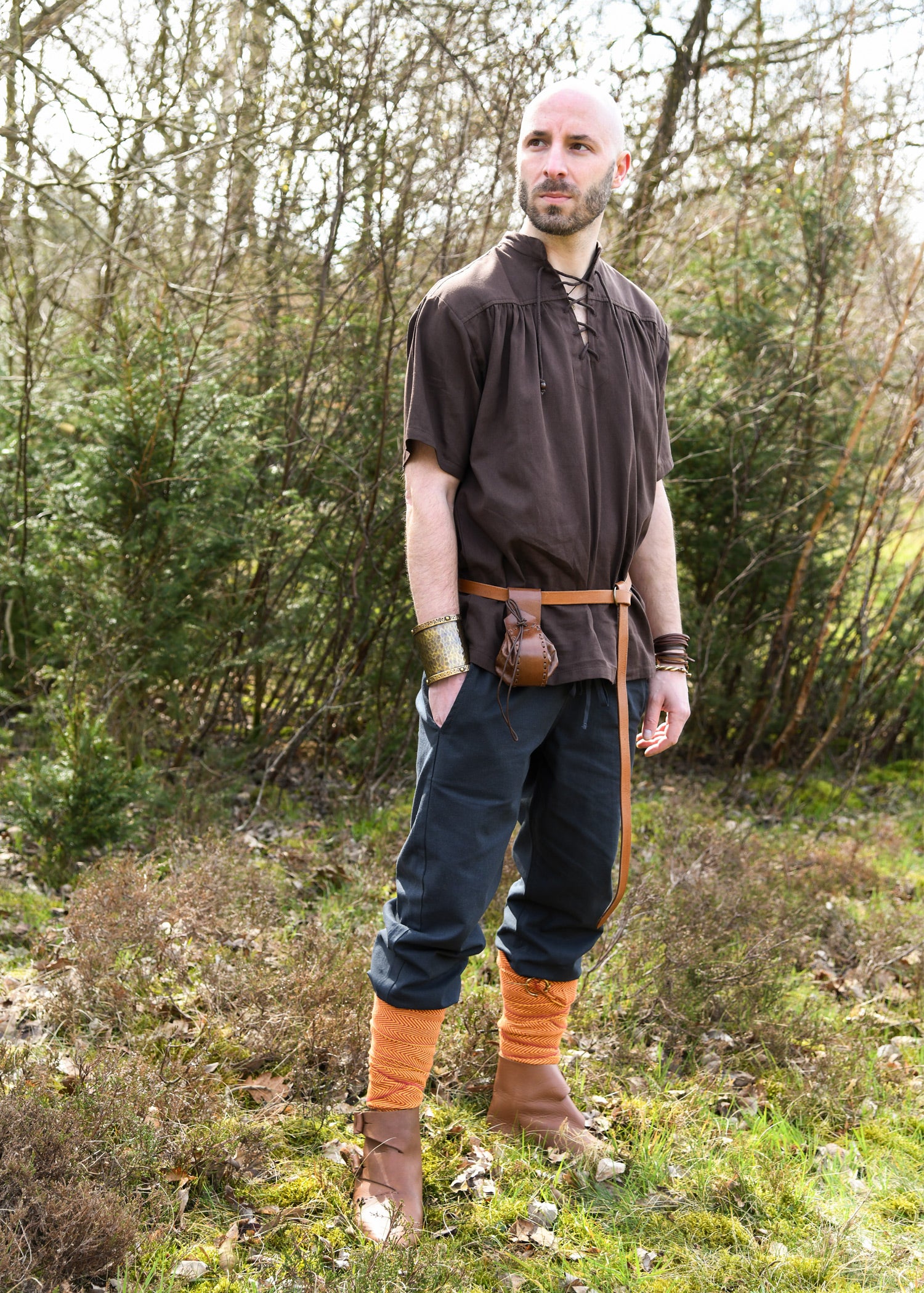 Imagen única de: Pantalón Medieval Sencillo Hagen, Azul Oscuro