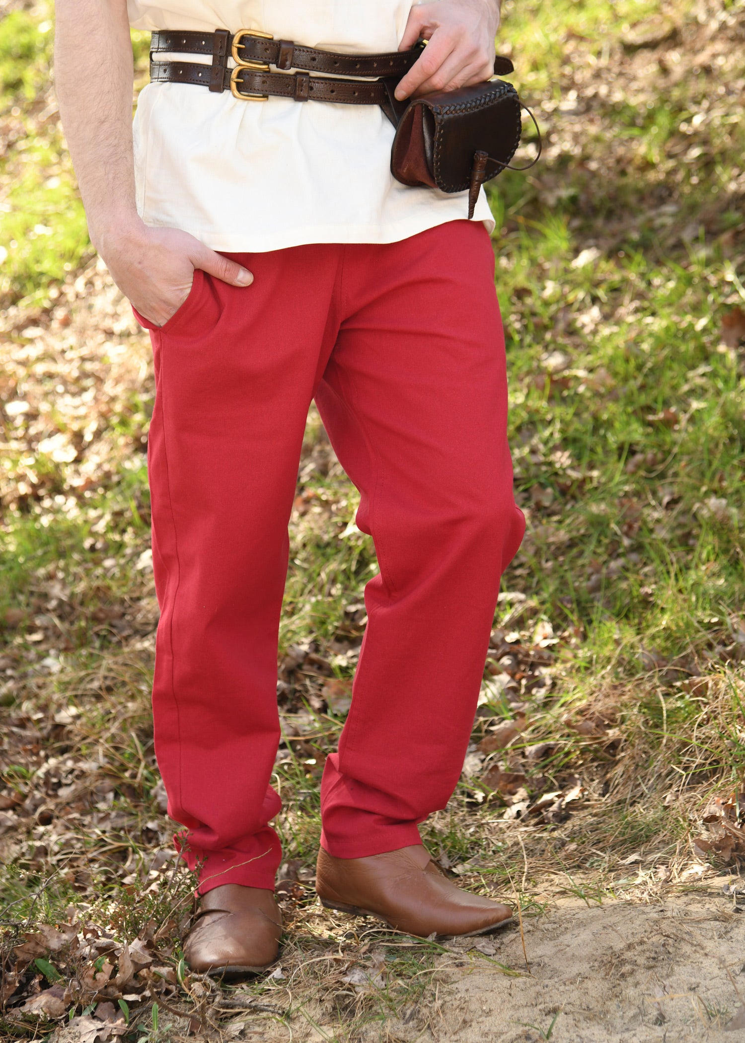 Imagen única de: Pantalón Medieval Sencillo Hagen, Rojo