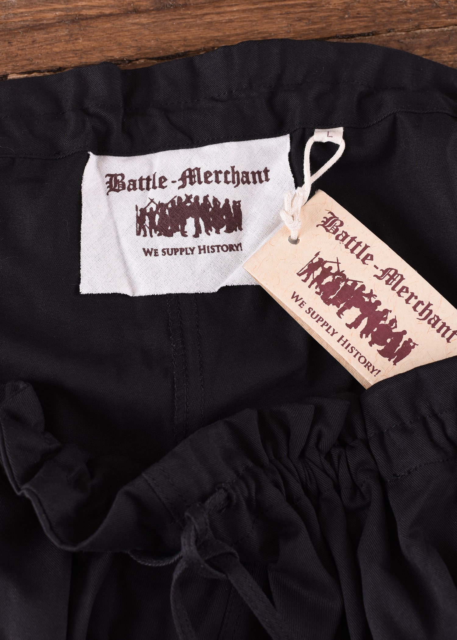 Imagen única de: Pantalón Vikingo / Pantalón De Junco Olaf, Negro