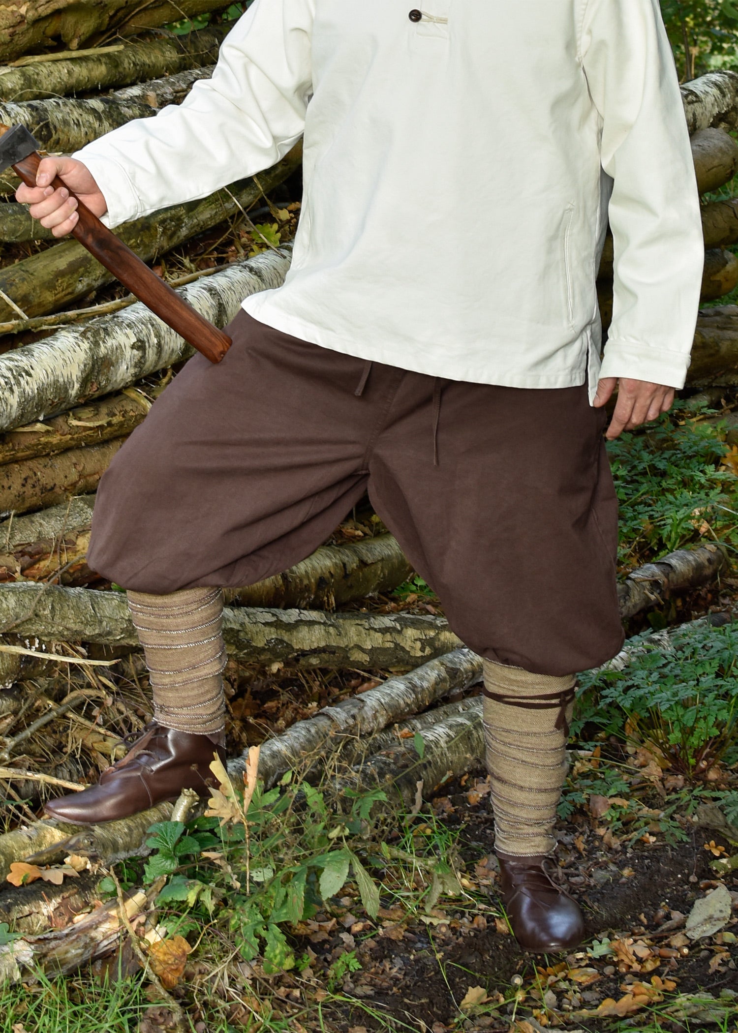 Imagen única de: Pantalón Vikingo / Pantalón De Junco Olaf, Marrón