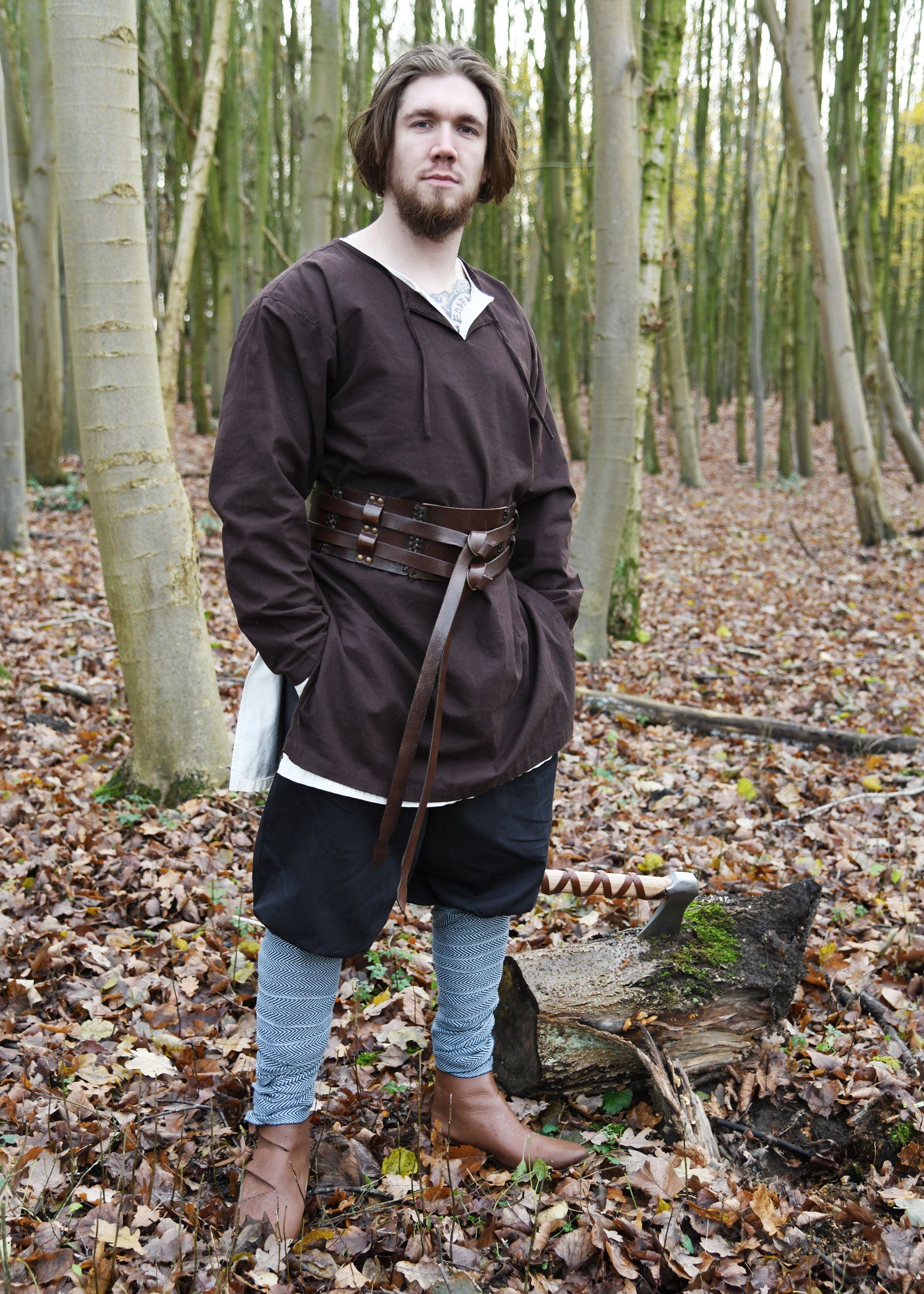 Imagen única de: Pantalón Vikingo / Pantalón De Junco Olaf, Azul Oscuro