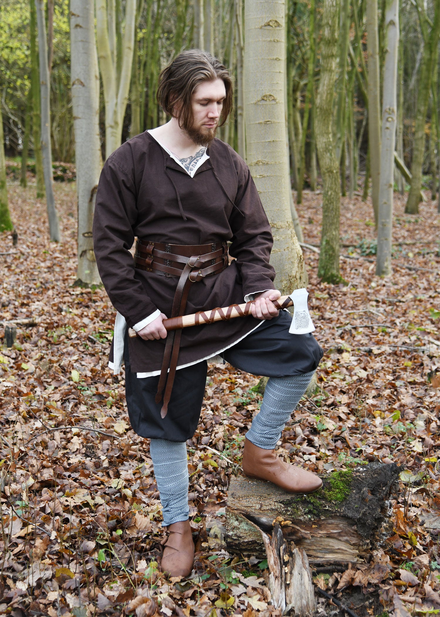 Imagen única de: Pantalón Vikingo / Pantalón De Junco Olaf, Azul Oscuro