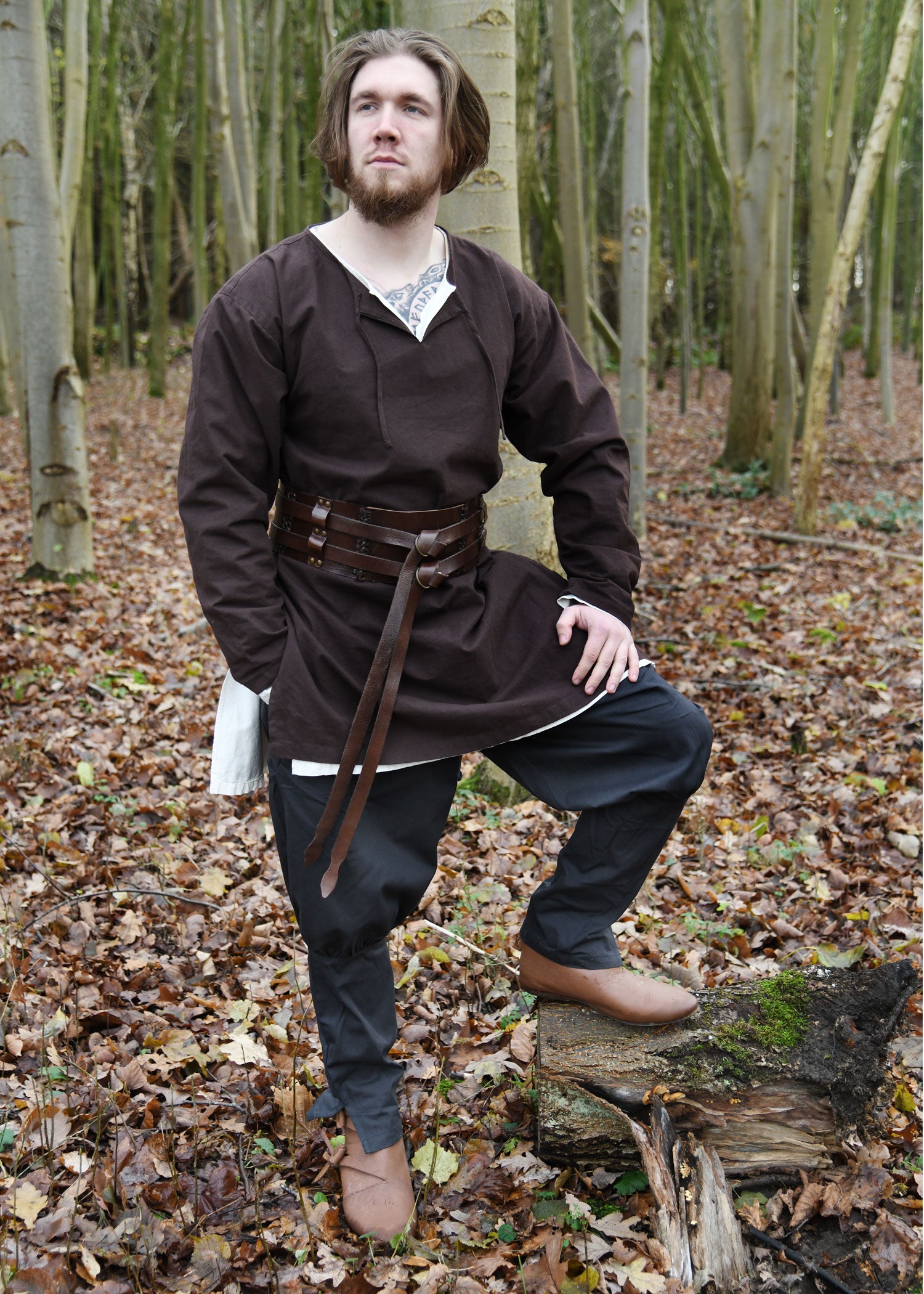Imagen única de: Pantalón Vikingo / Pantalón De Junco Olaf, Azul Oscuro