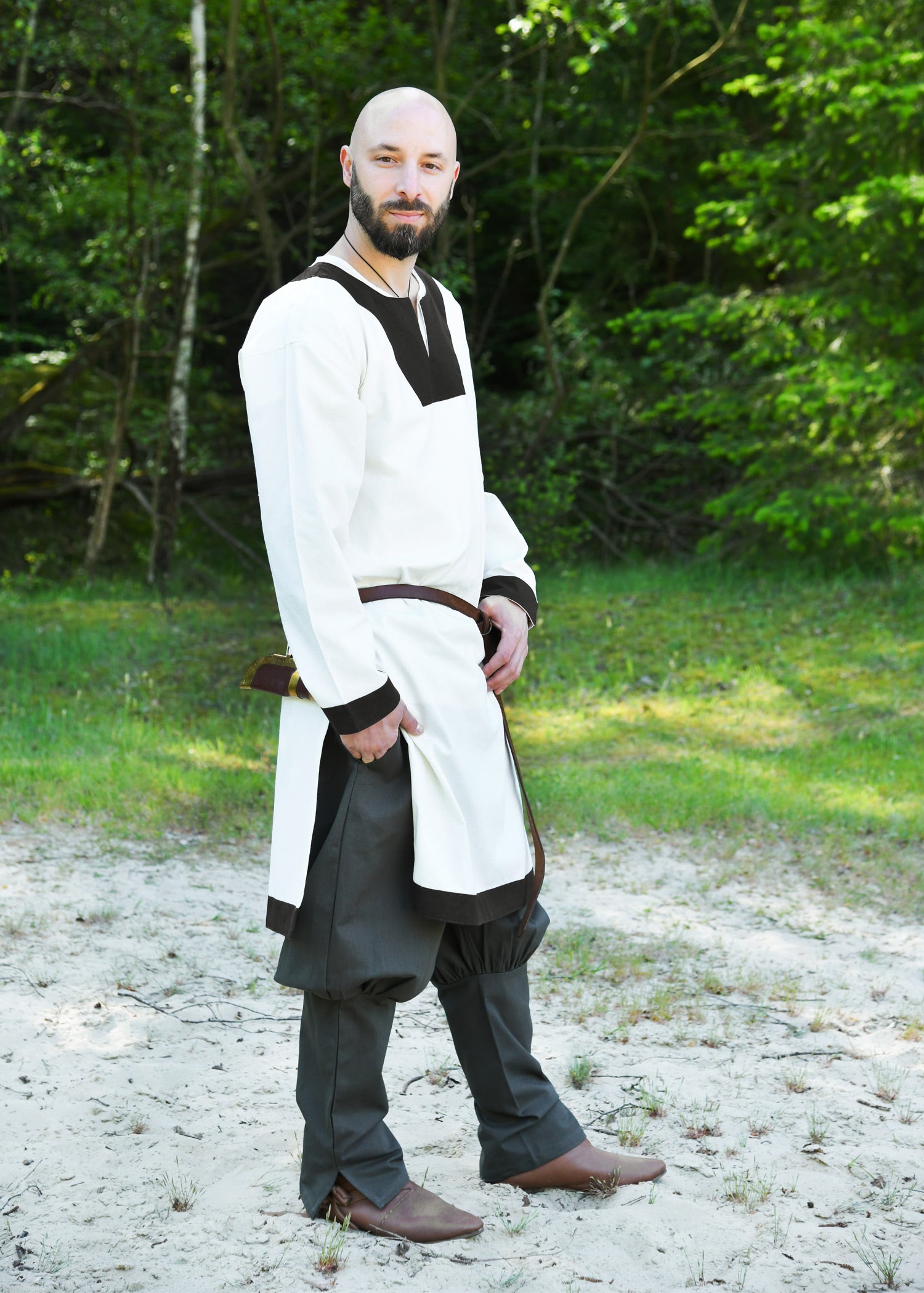 Imagen única de: Pantalón Vikingo / Pantalón De Junco Olaf, Verde Oliva