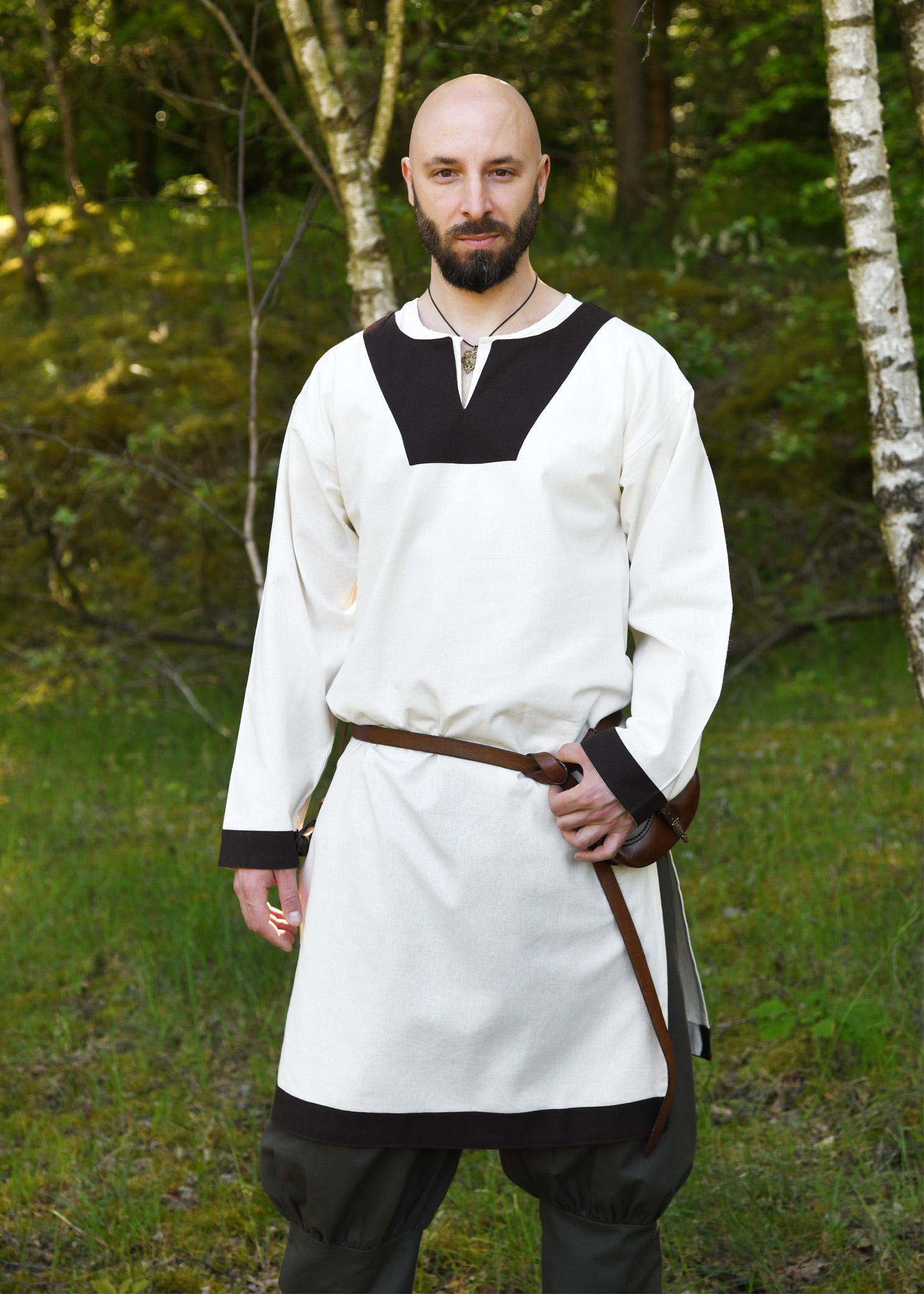 Imagen única de: Túnica Medieval Vallentin, Natural/marrón