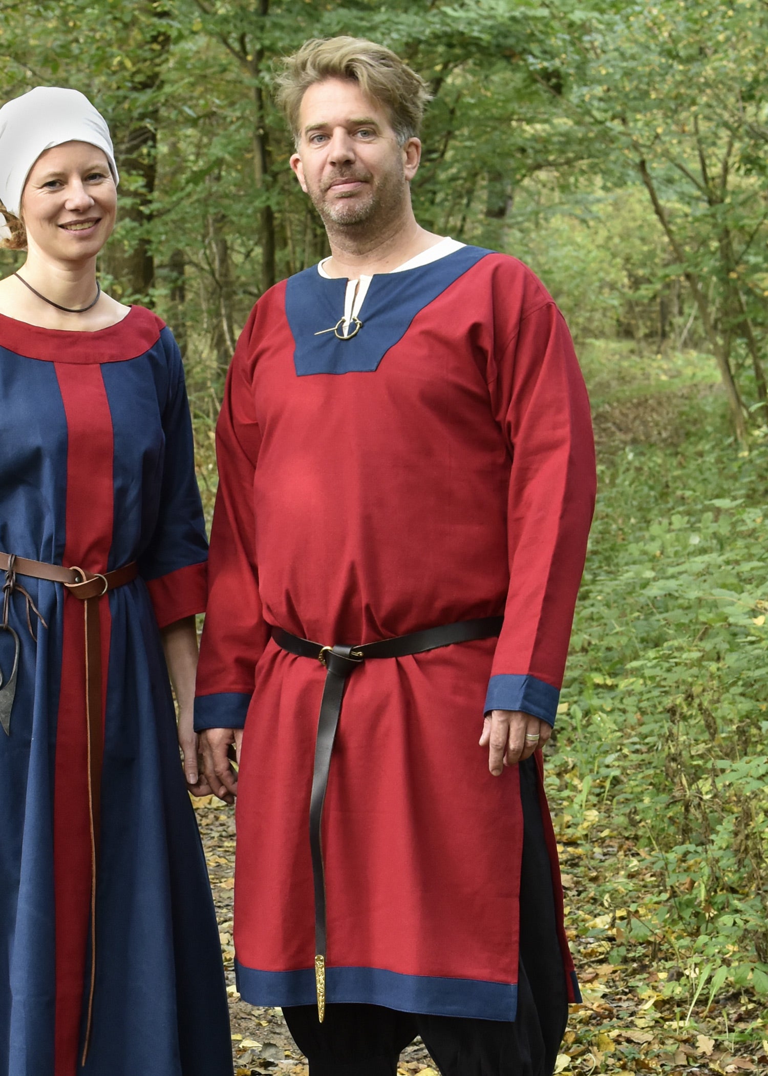 Imagen única de: Túnica Medieval Vallentin, Rojo/azul