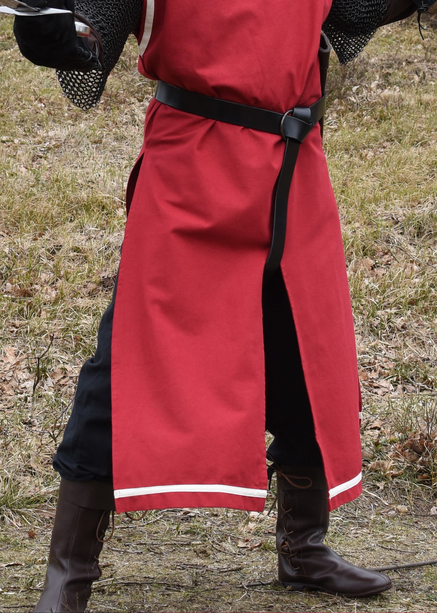 Imagen única de: Túnica Medieval Eckhart, Rojo/natural