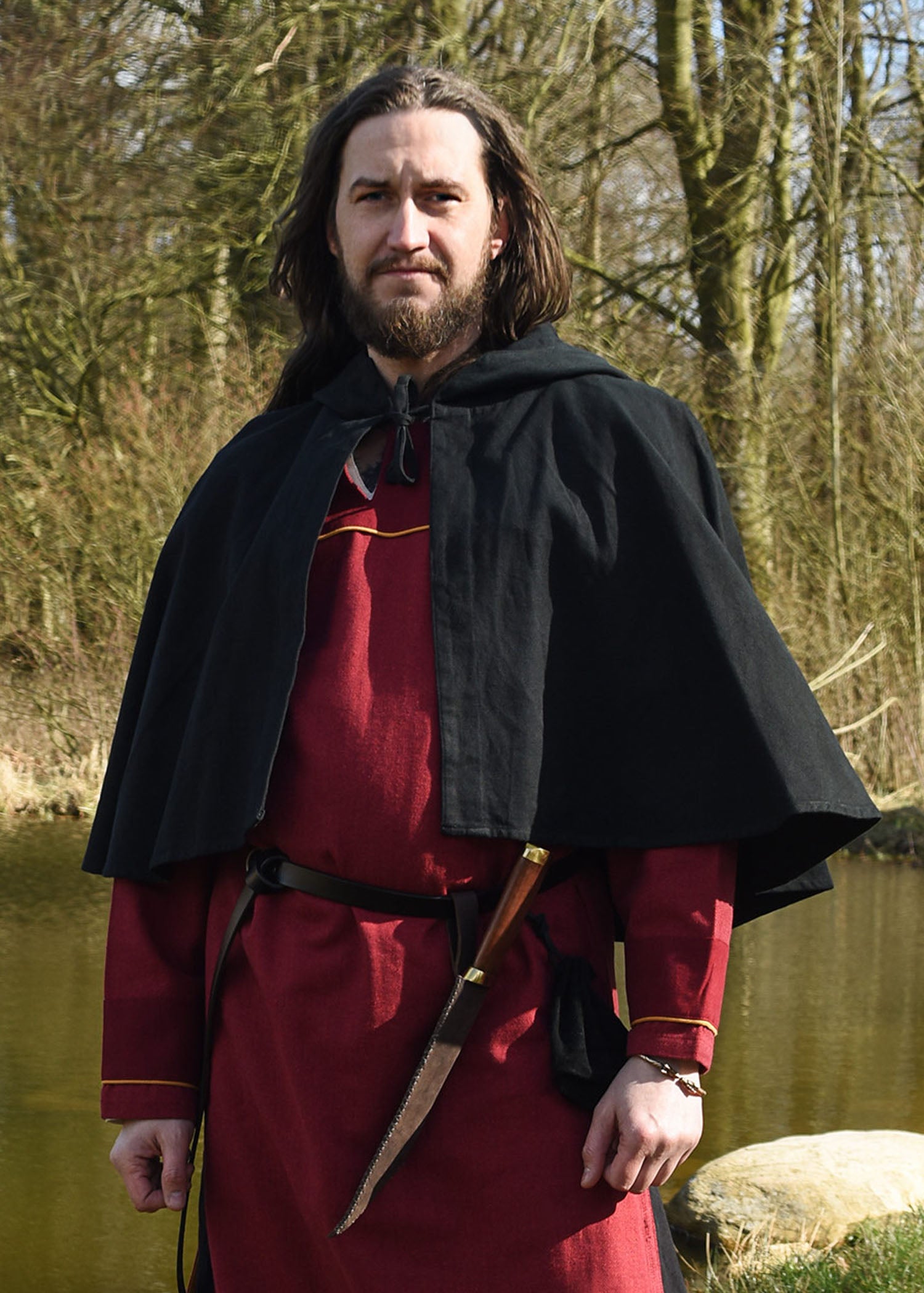 Imagen única de: Gugel Medieval Abierto Markus, Lienzo, Varios Colores