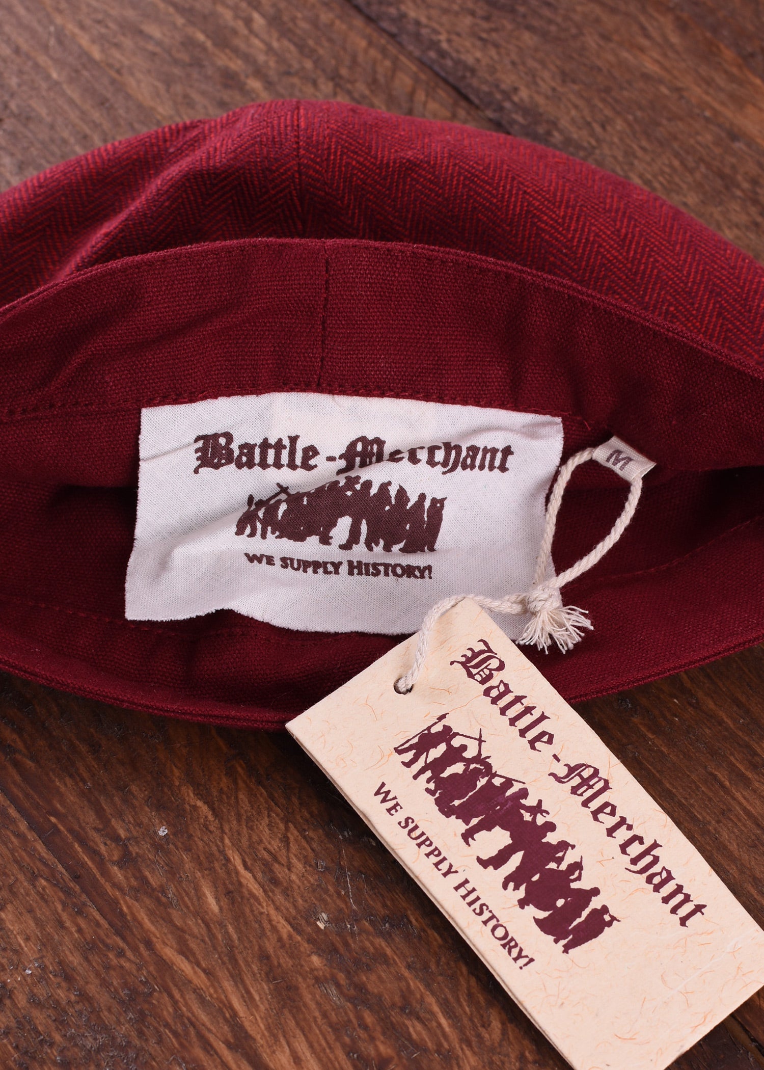 Imagen única de: Gorra Birka Con Diseño De Espiga, Rojo Vino